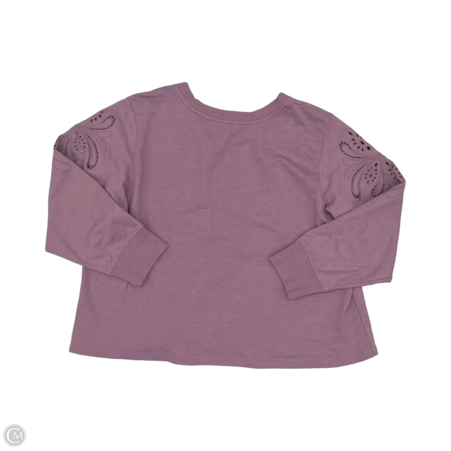Top Long Sleeve By Jane And Delancey In Purple, Size: 1x