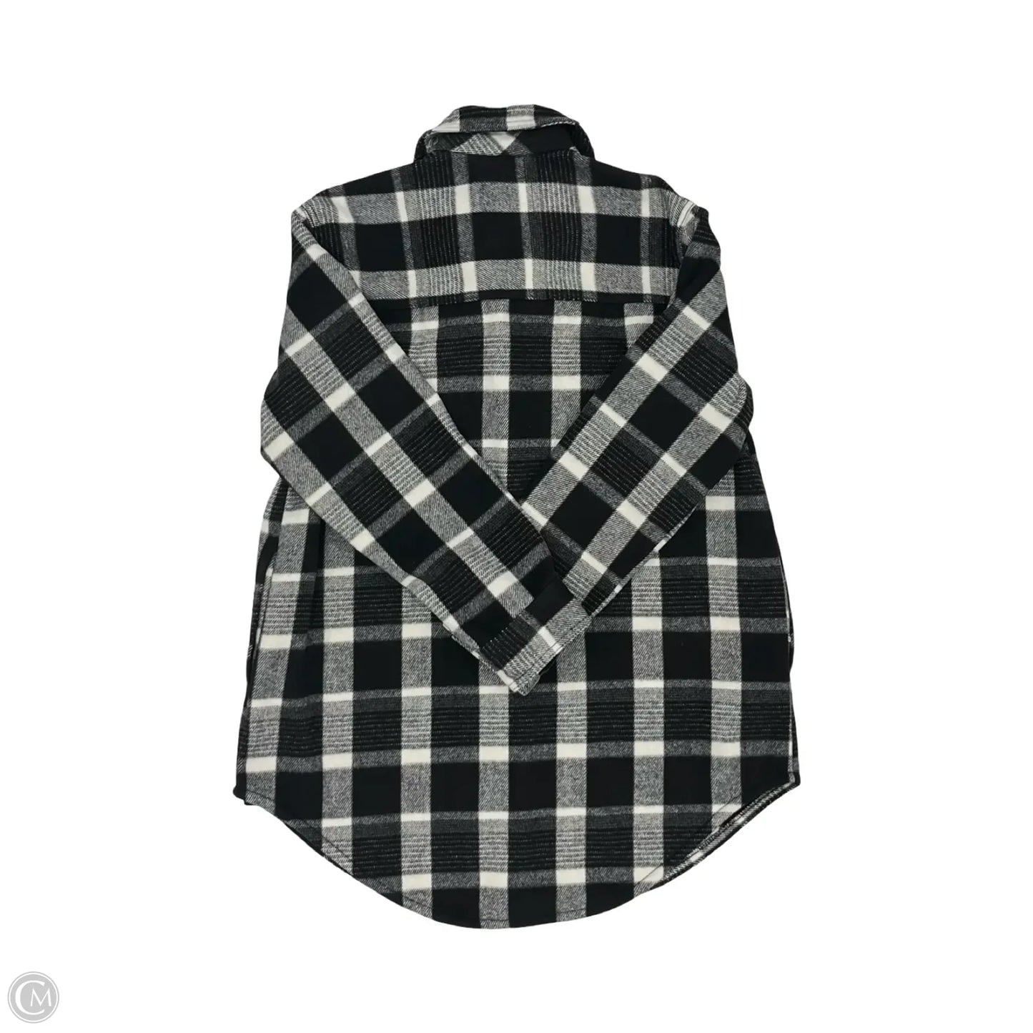 Jacket Shirt By Old Navy In Black & White, Size: M