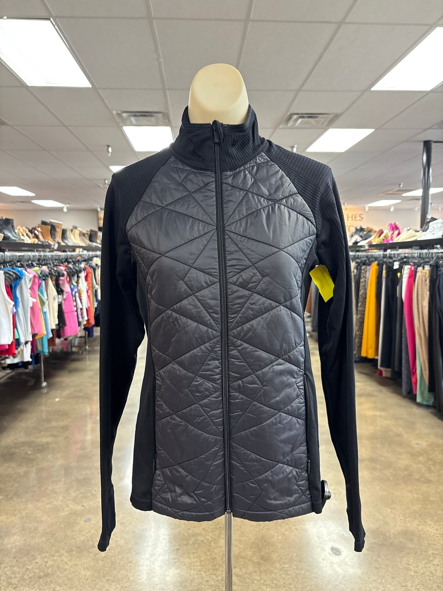 Athletic Jacket By Athleta In Black, Size:M