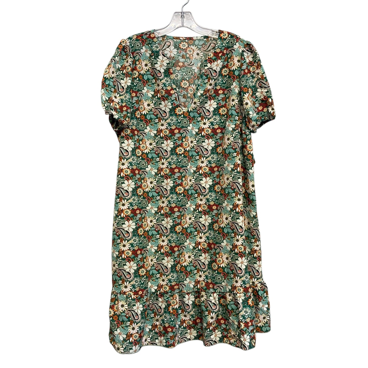 Dress Casual Short By Shein In Green, Size:1X