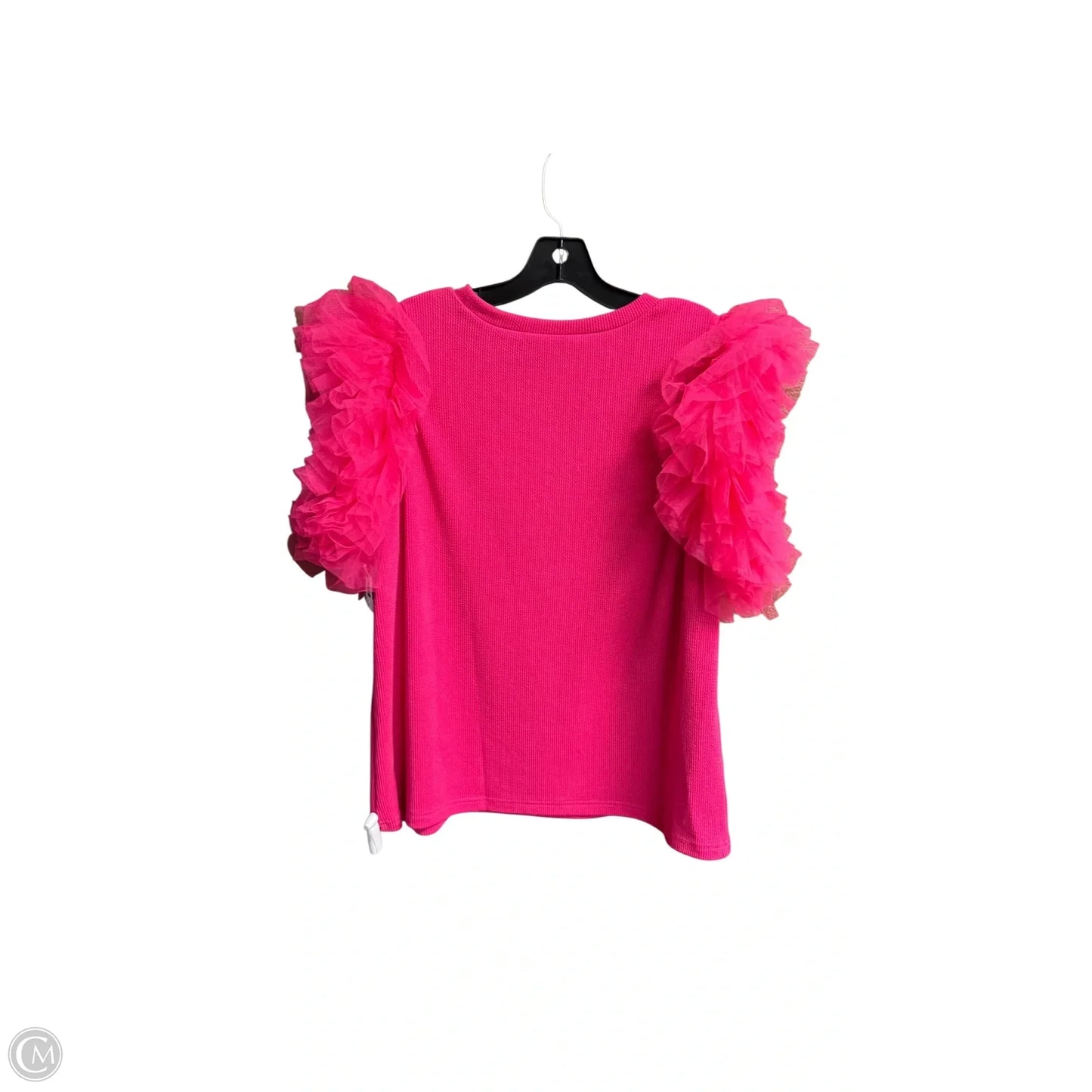 Top Short Sleeve By Entro In Pink, Size: L