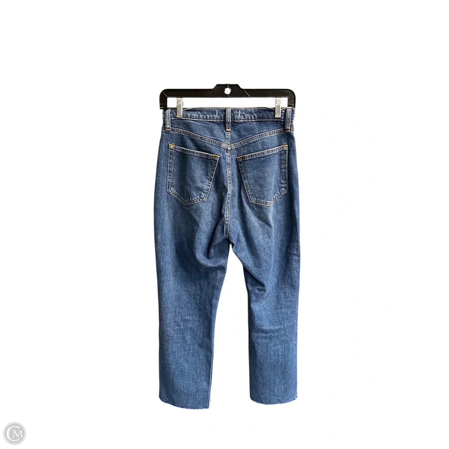 Jeans Straight By Abercrombie And Fitch In Blue Denim, Size: 2p