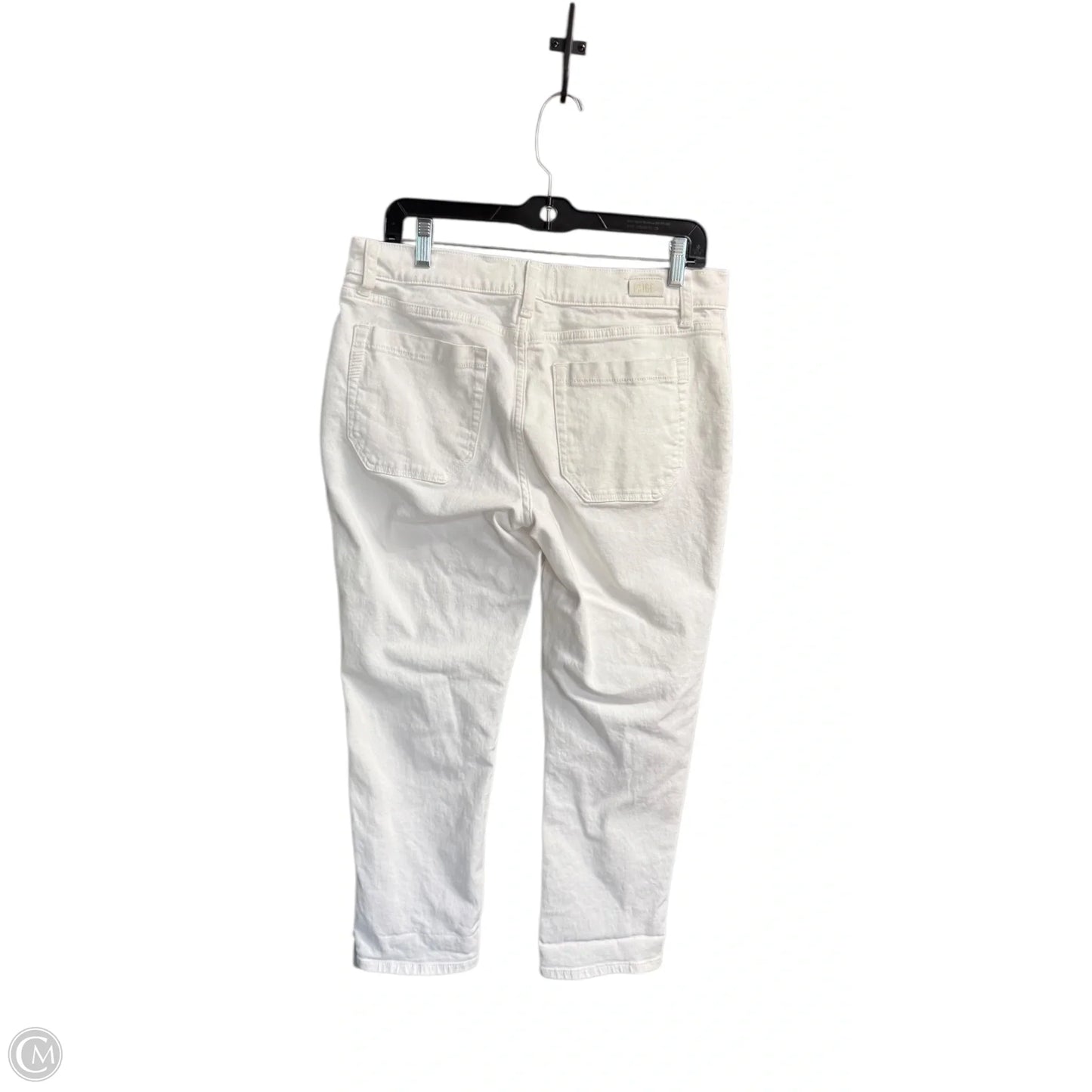 Jeans Boyfriend By Paige In White Denim, Size: 6