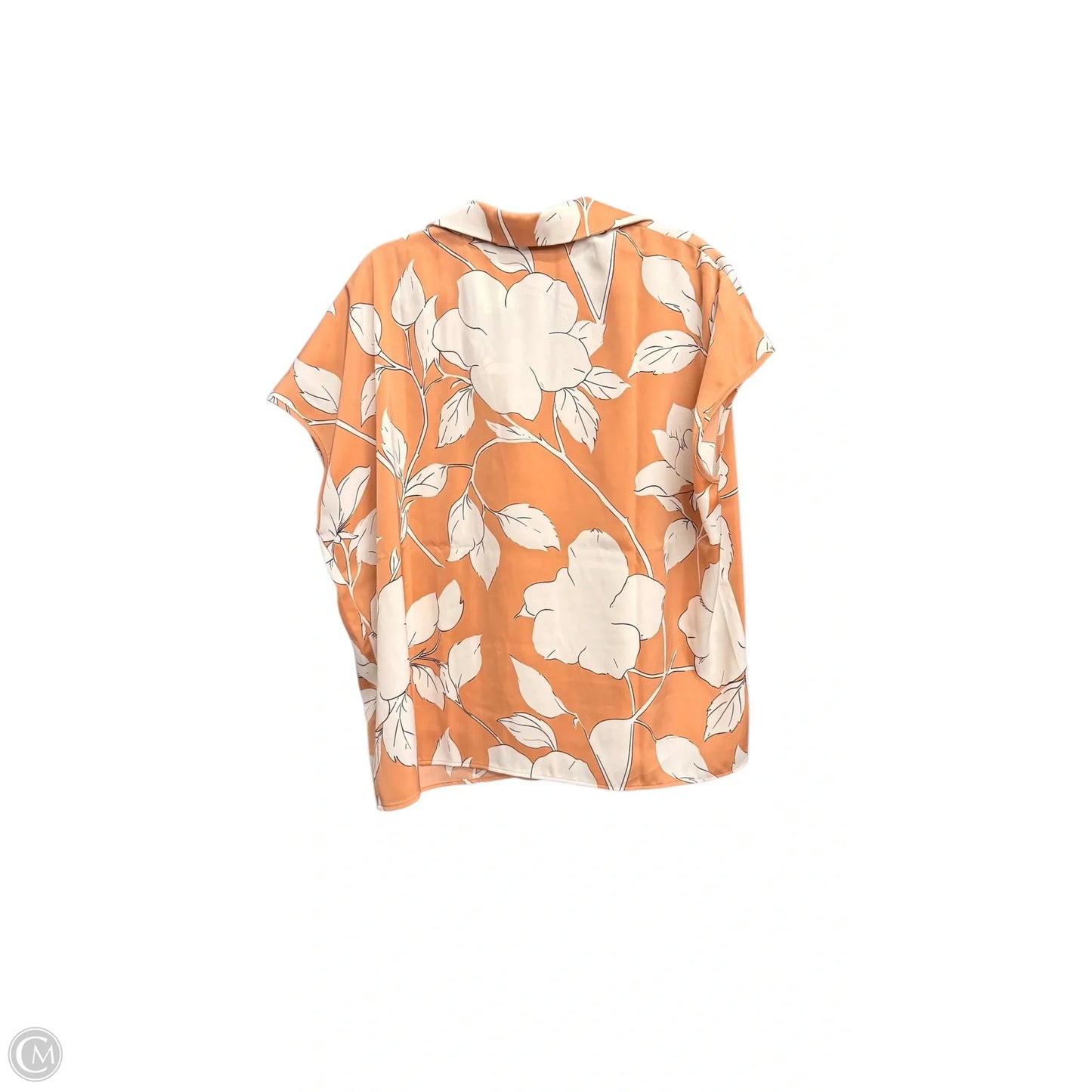 Blouse Short Sleeve By Rachel Zoe In Floral Print, Size: Xl