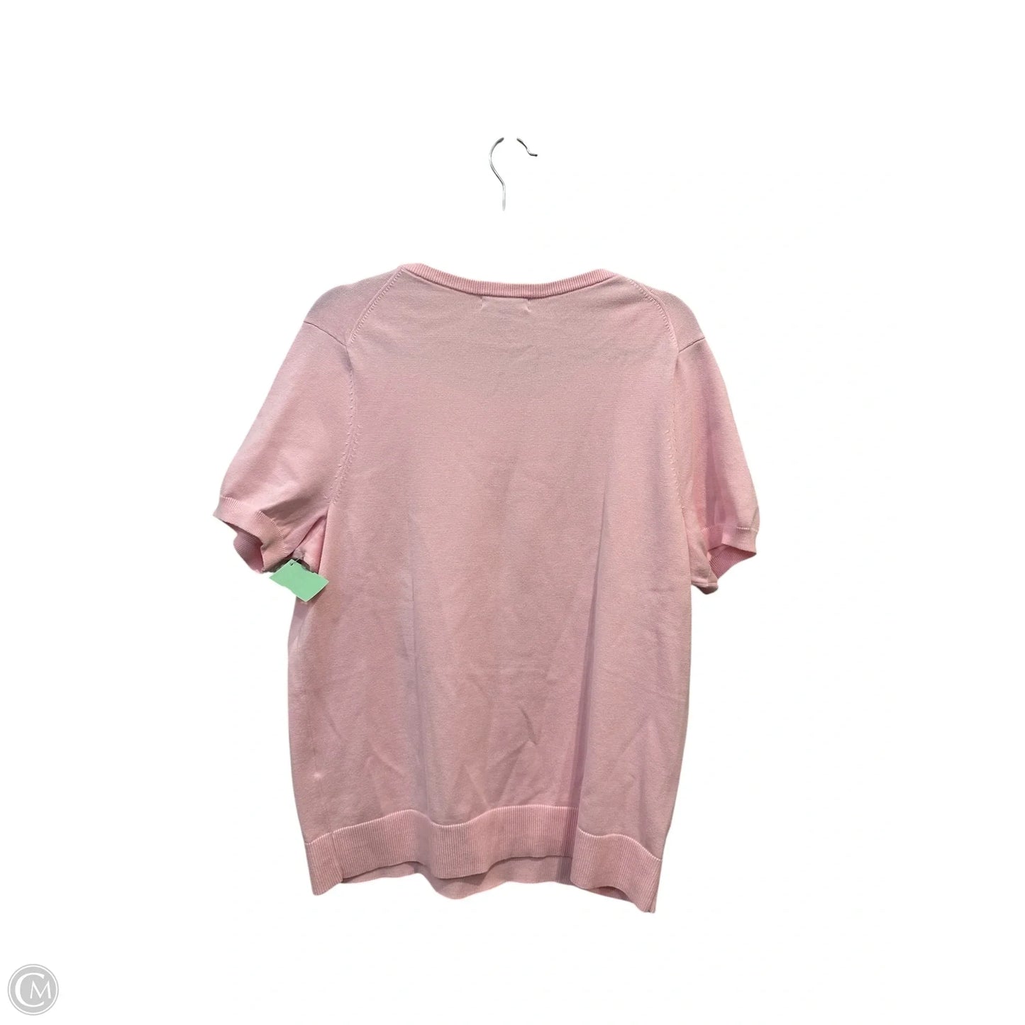 Top Short Sleeve By Lands End In Pink, Size: Xl