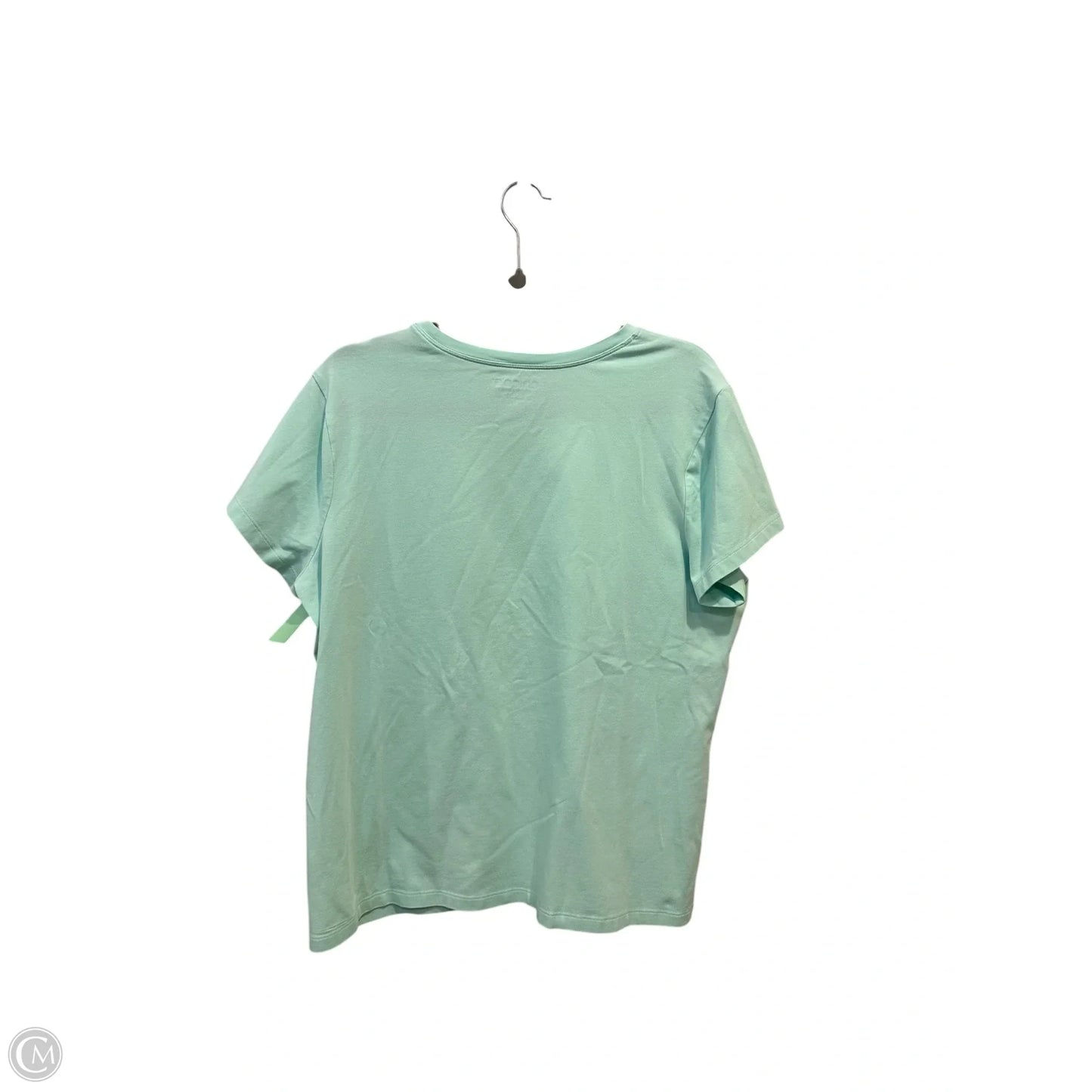 Top Short Sleeve Basic By Chicos In Blue, Size: Xl