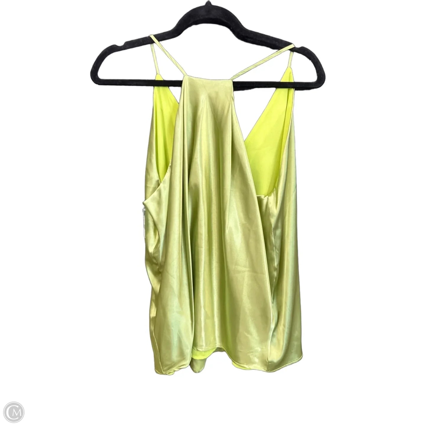 Top Sleeveless By Adrienne In Green, Size: M