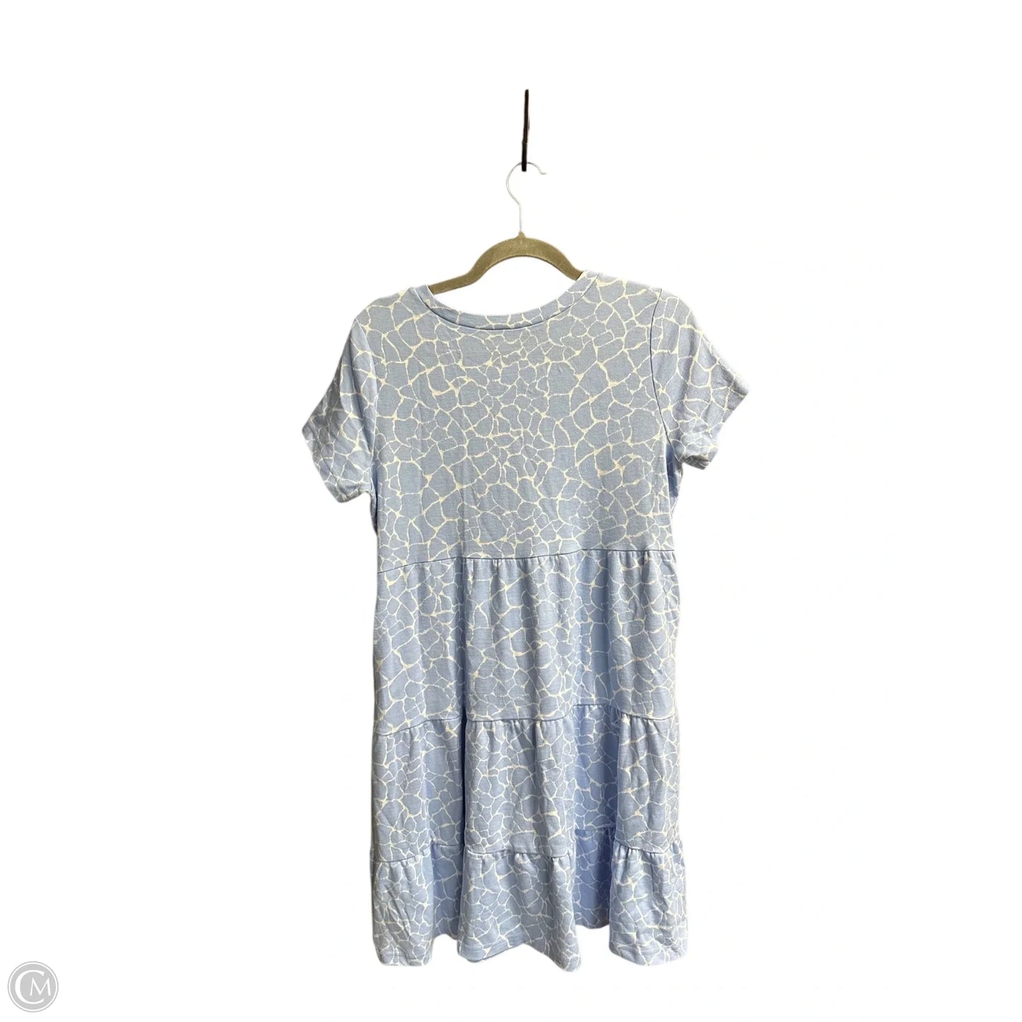 Dress Casual Midi By Loft In Blue & White, Size: M