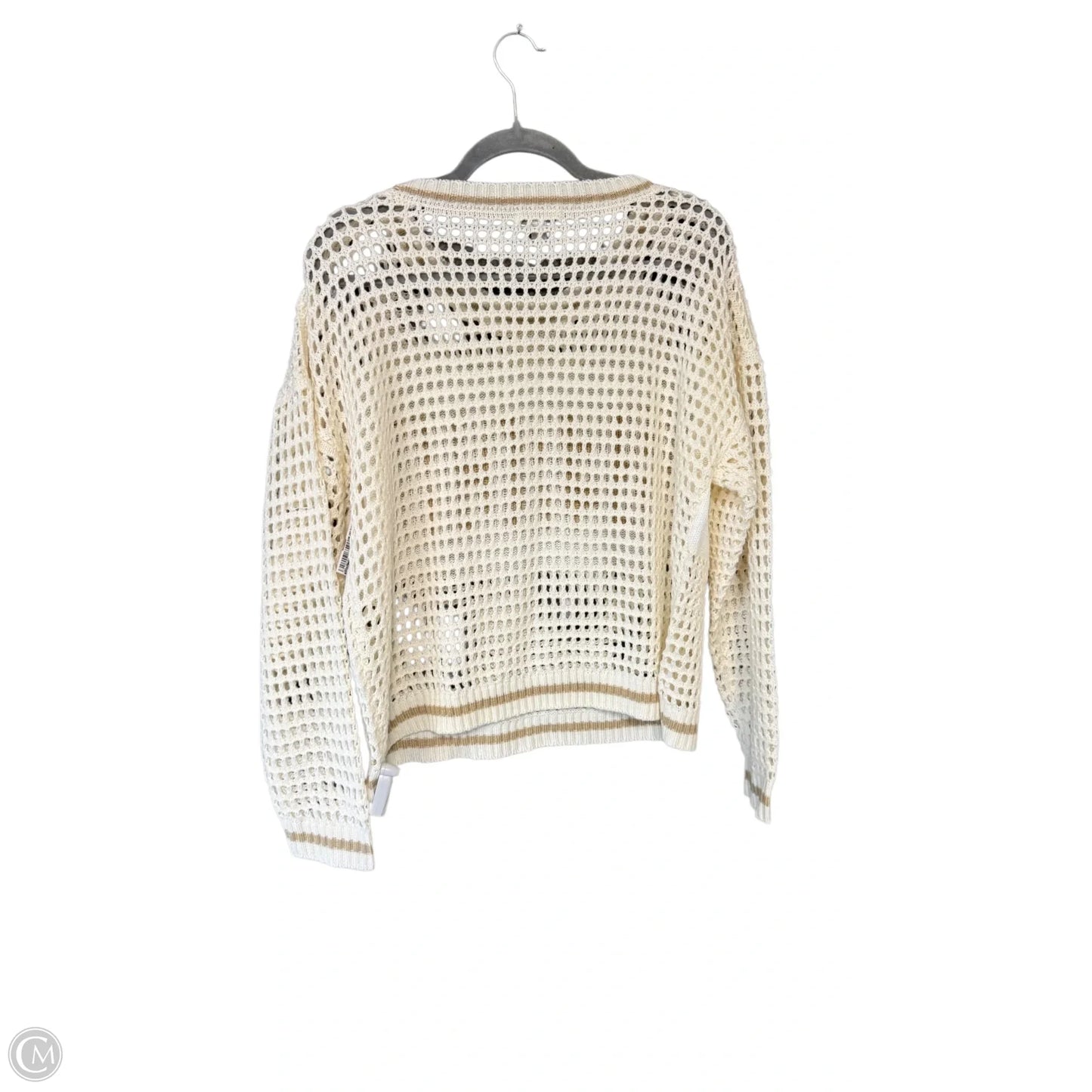 Sweater By Cato In Cream, Size: L