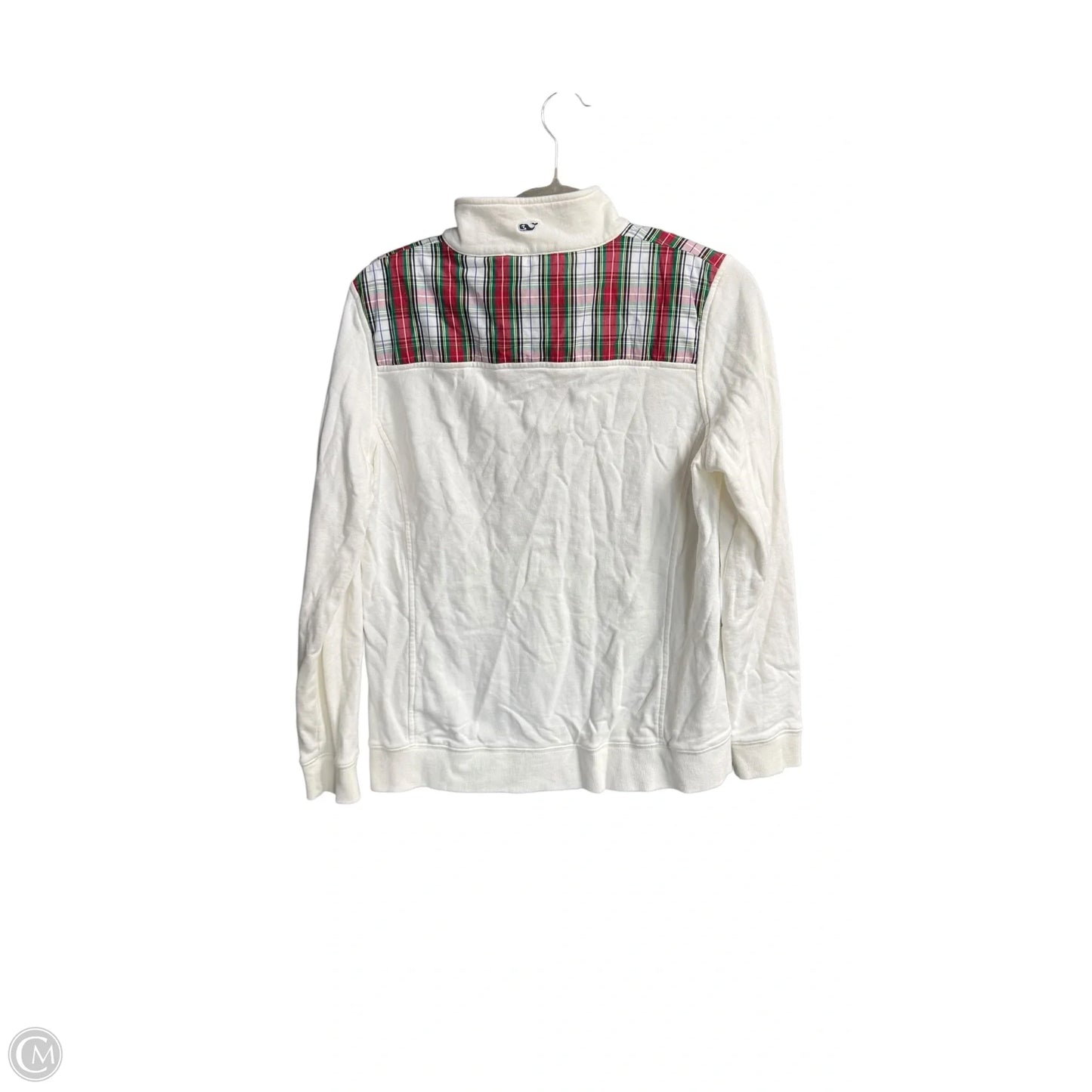 Sweatshirt Collar By Vineyard Vines In White, Size: M