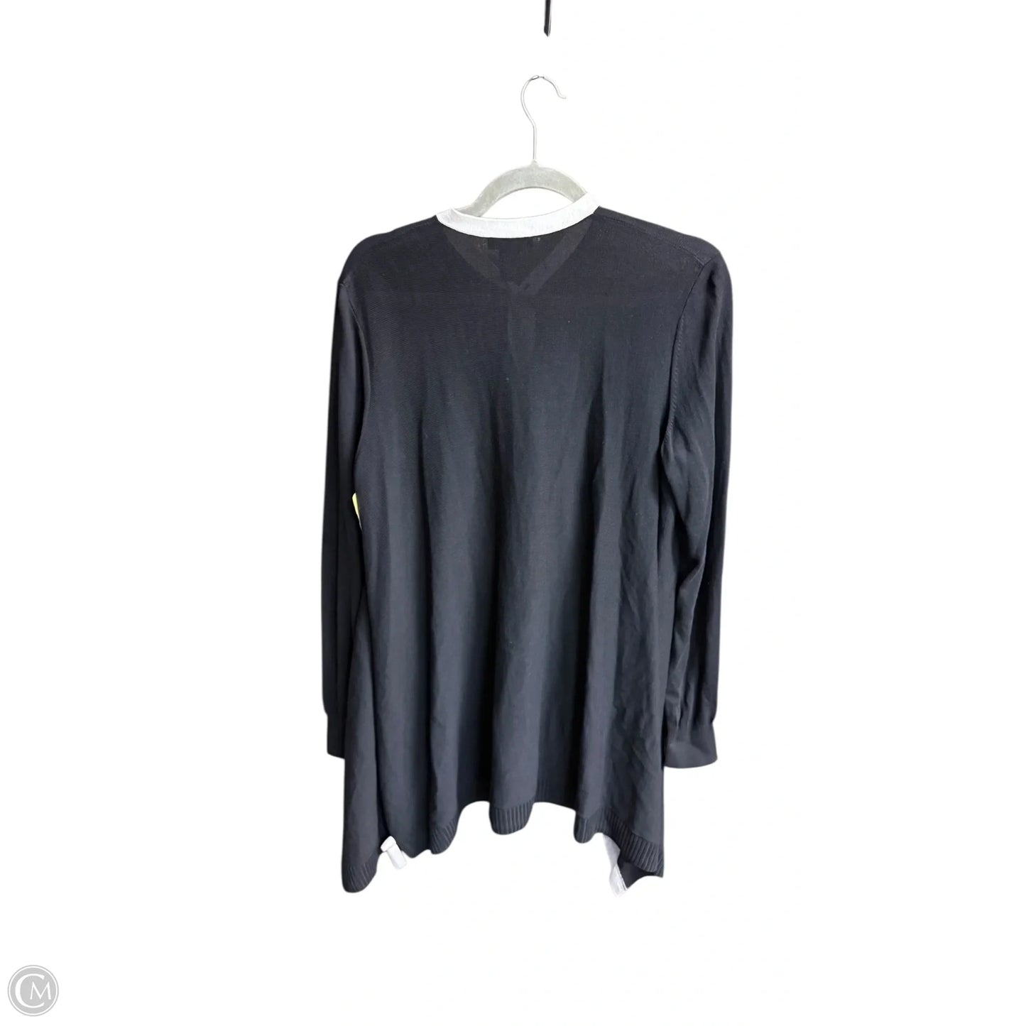 Sweater Designer By Lafayette 148 In Black & Grey, Size: L
