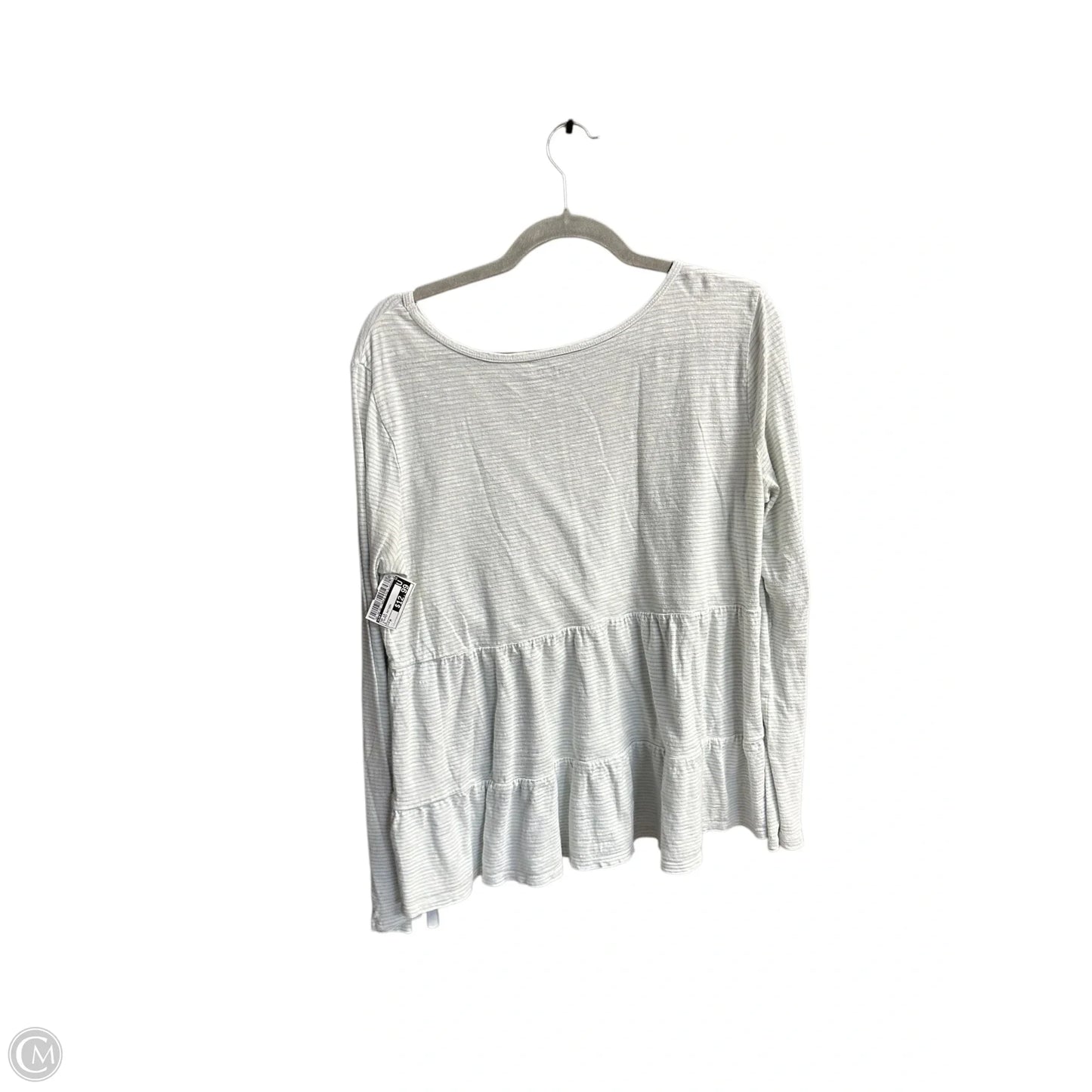 Top Long Sleeve By Loft In Striped Pattern, Size: M