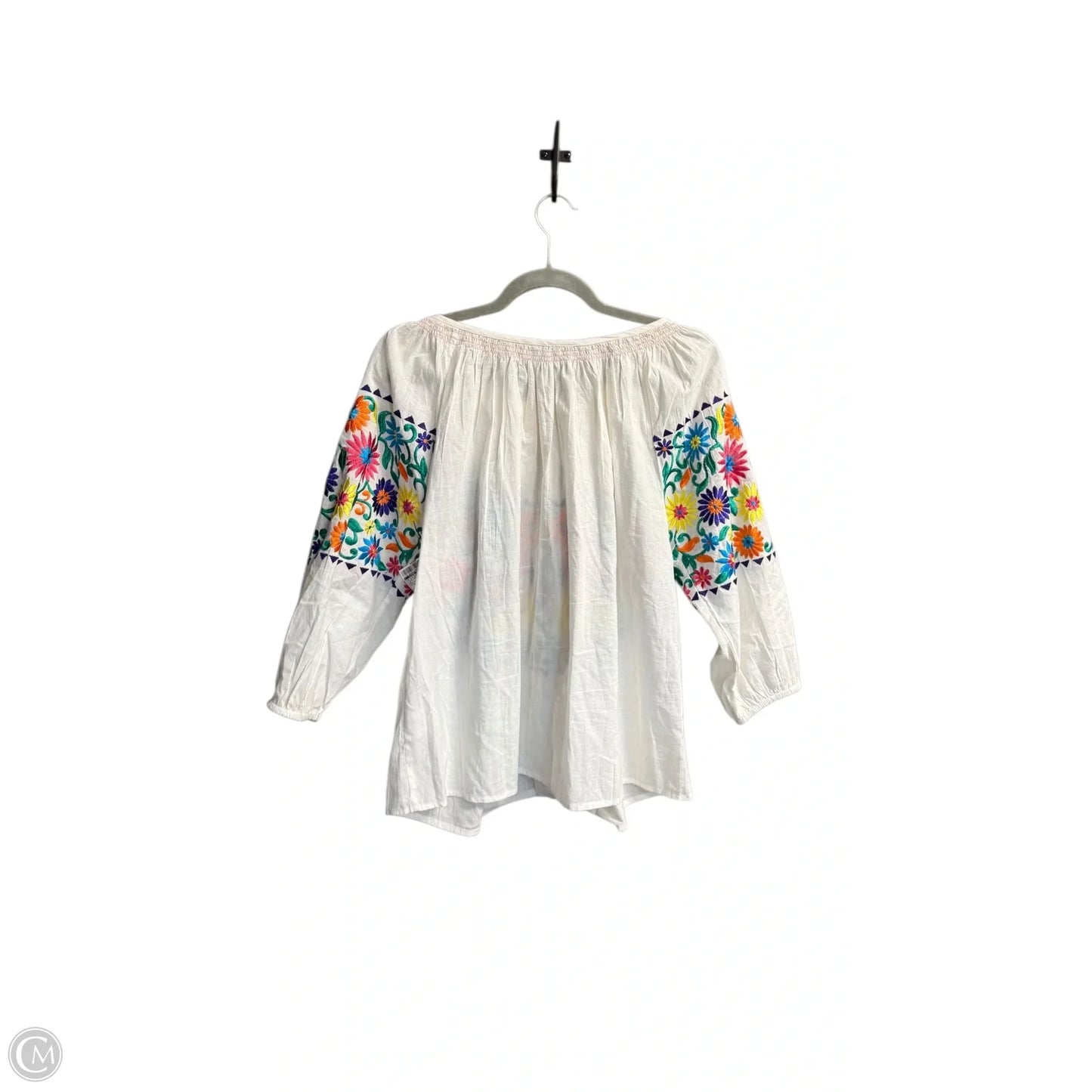 Top 3/4 Sleeve By Clothes Mentor In Floral Print, Size: S