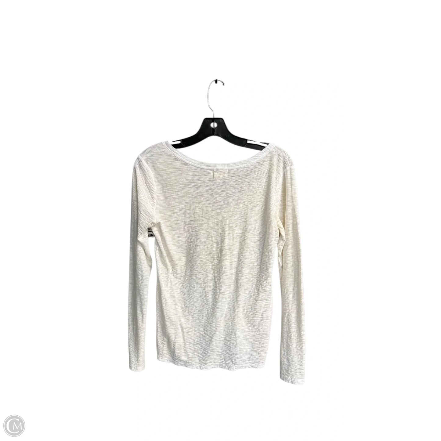 Top Long Sleeve By Nation In White, Size: S
