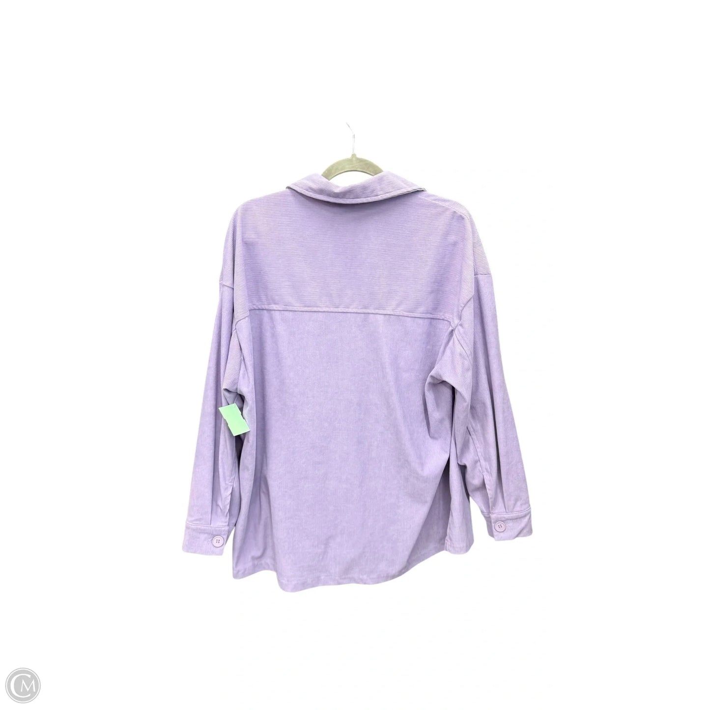 Top Long Sleeve By Timing In Purple, Size: S