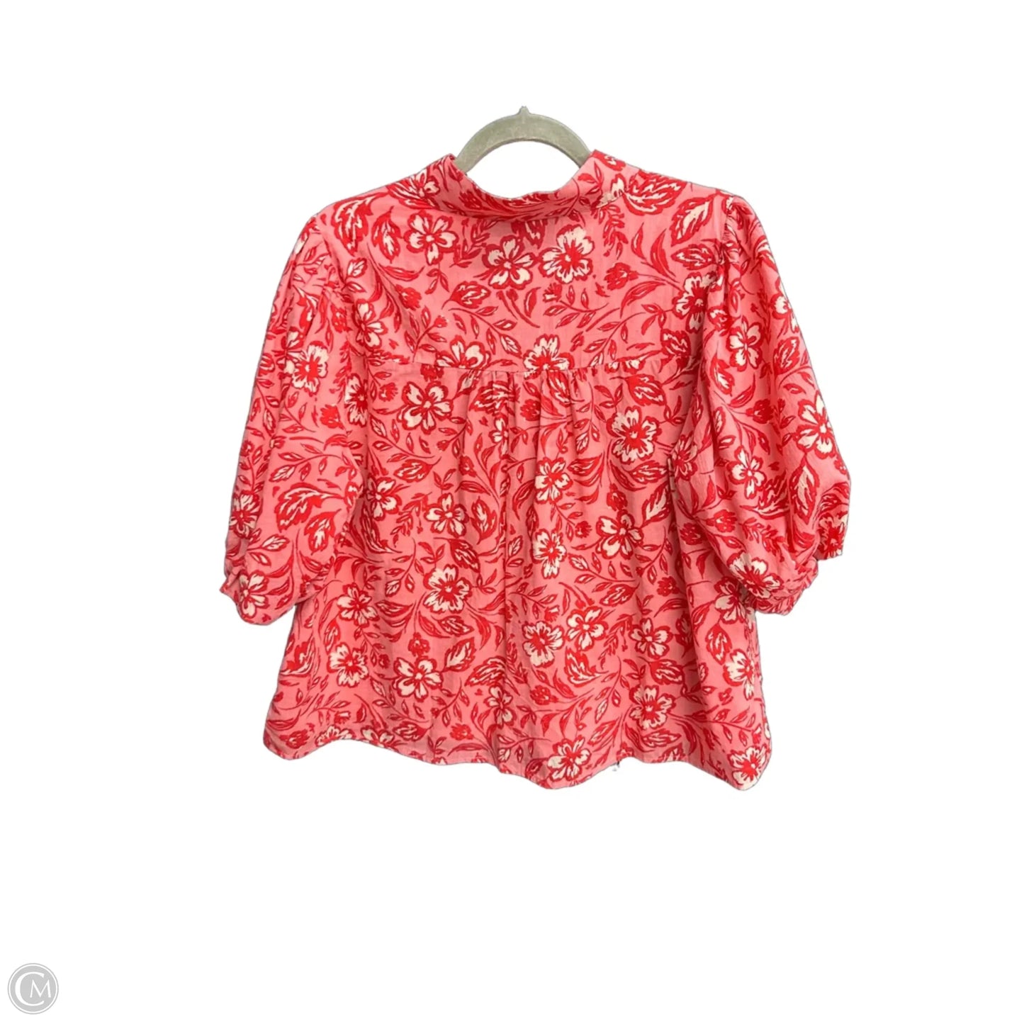 Top Short Sleeve By Fate In Pink & Red, Size: L