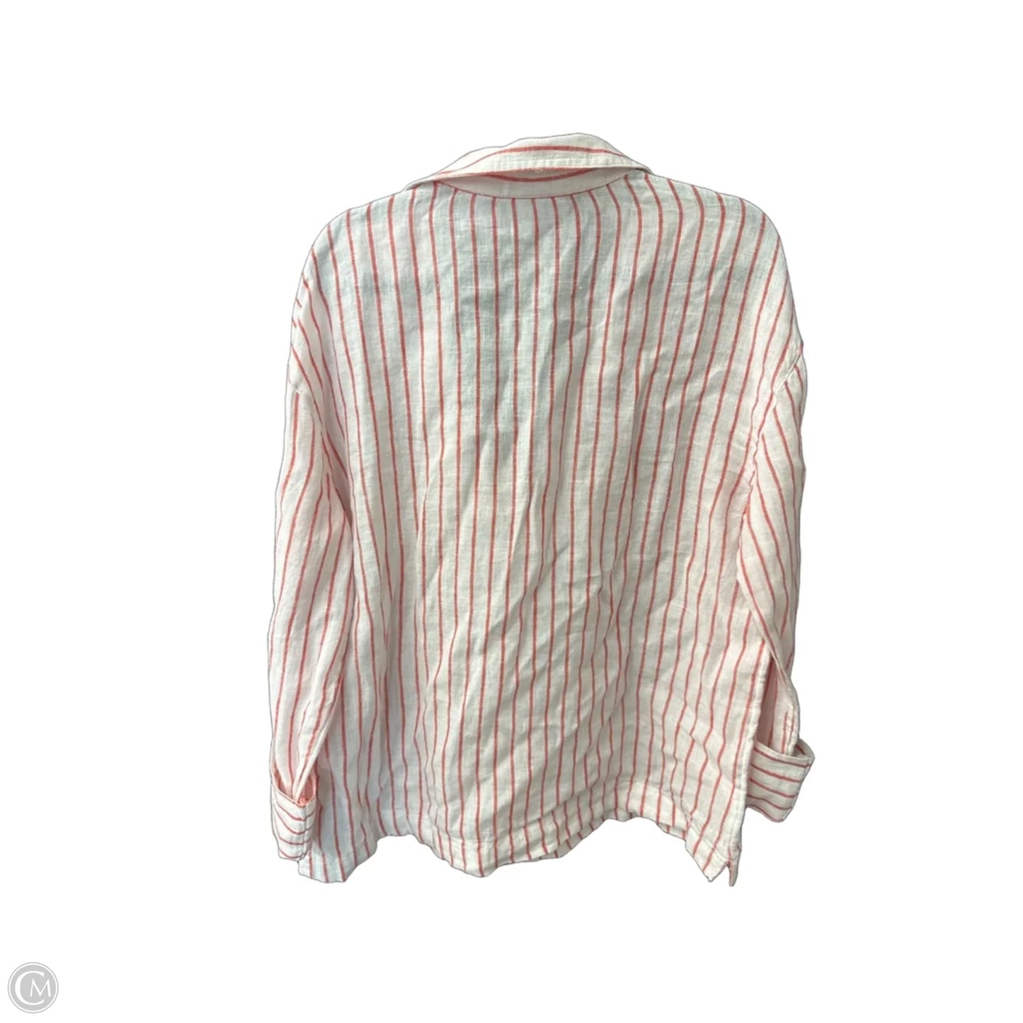 Top Long Sleeve By Clothes Mentor In Striped Pattern, Size: M