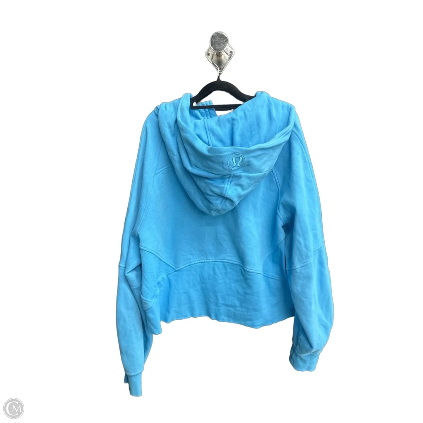 Athletic Sweatshirt Hoodie By Lululemon In Blue, Size: Xl