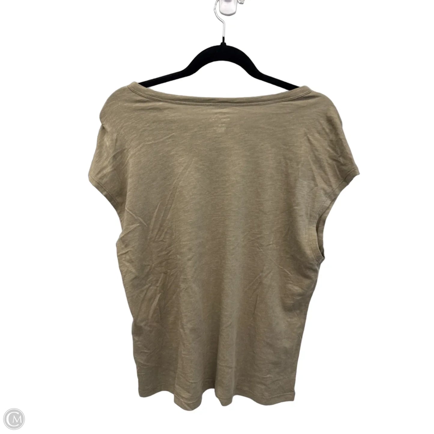 Top Short Sleeve By Banana Republic In Green, Size: M