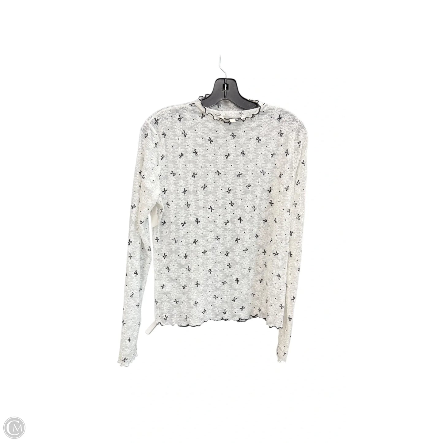 Top Long Sleeve By Davi & Dani In White, Size: L