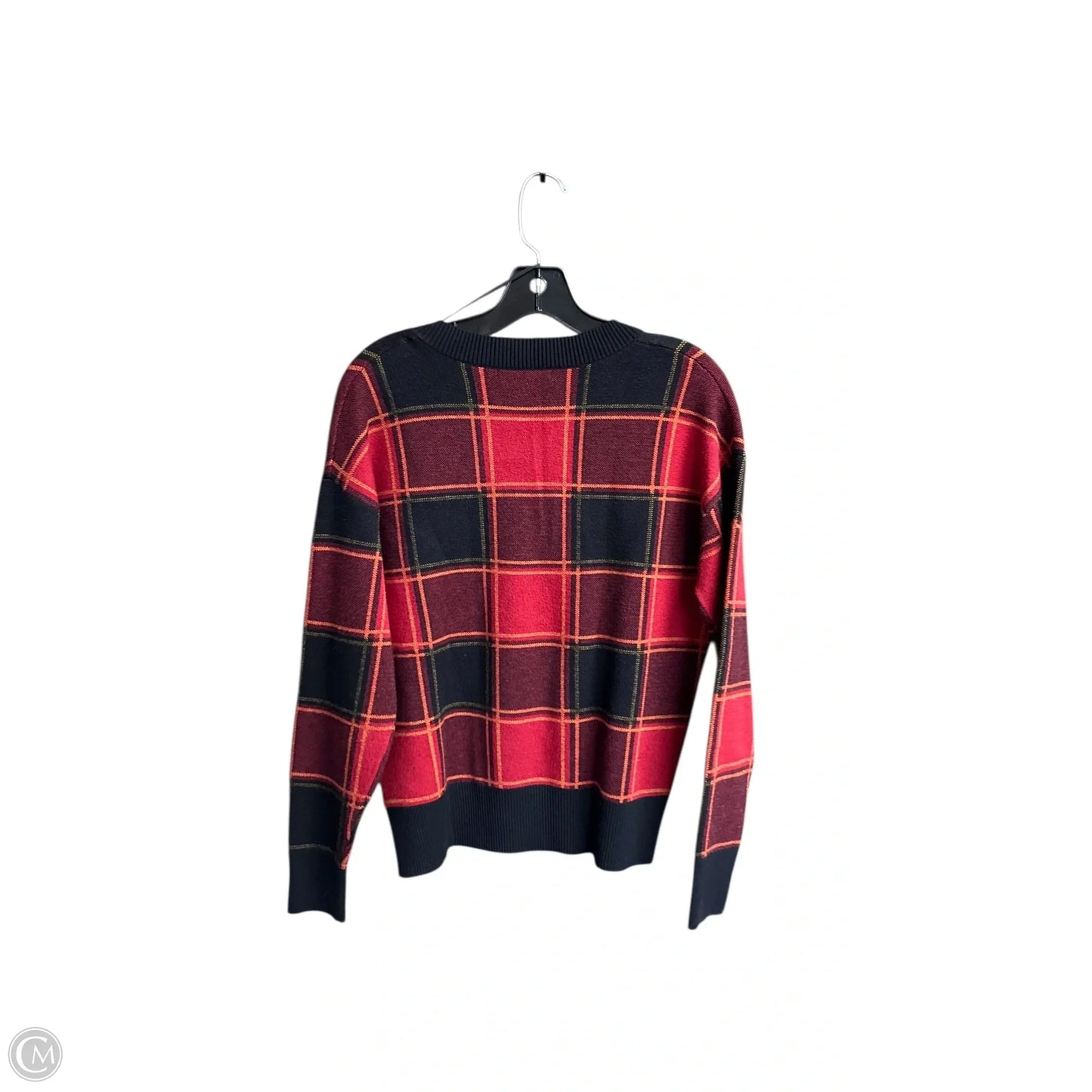 Sweater By Tahari In Plaid Pattern, Size: S