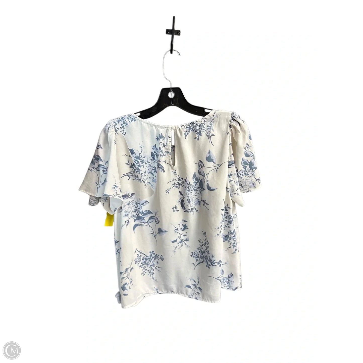 Top Short Sleeve By Lc Lauren Conrad In Floral Print, Size: Mp