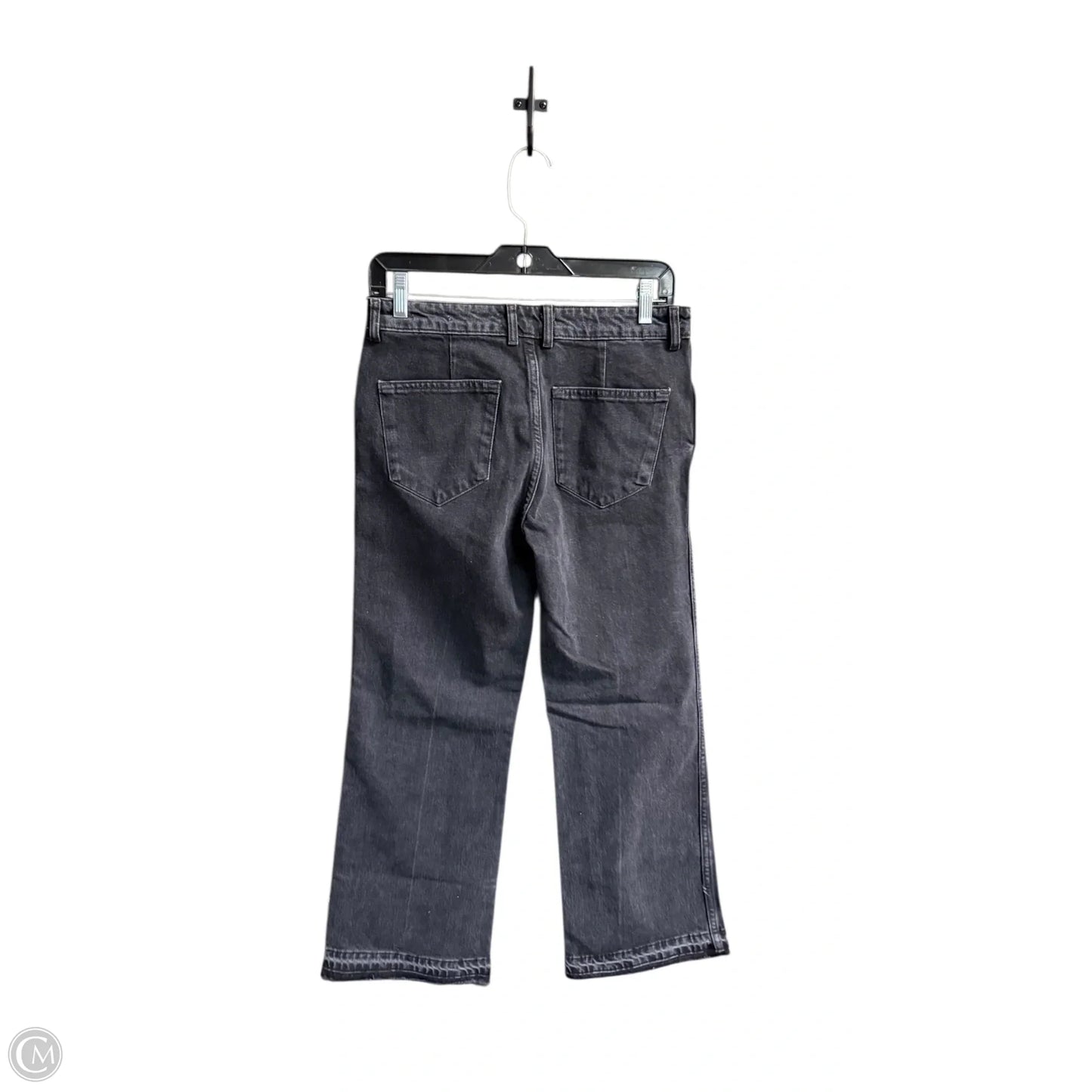 Jeans Straight By Zara In Black Denim, Size: 4