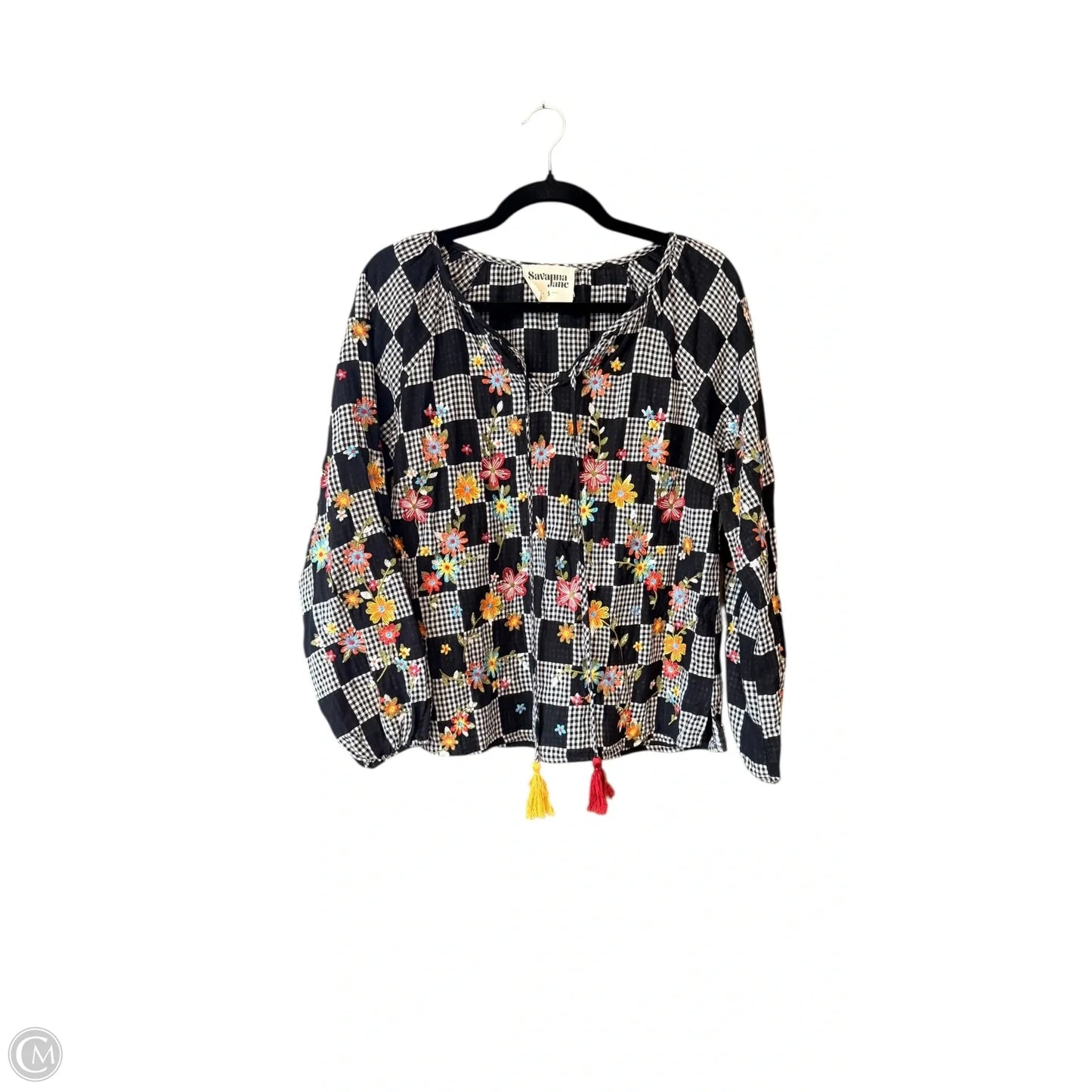 Top Long Sleeve By Savanna Jane In Multi-colored, Size: S