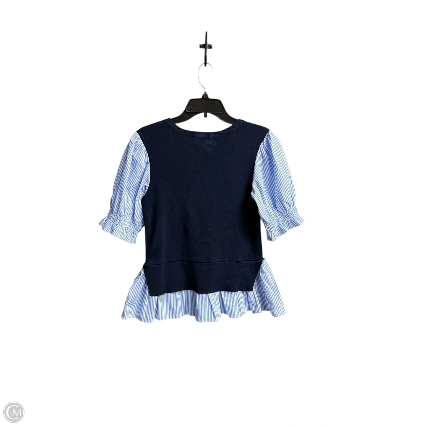 Top Short Sleeve By Anthropologie In Blue, Size: Xs