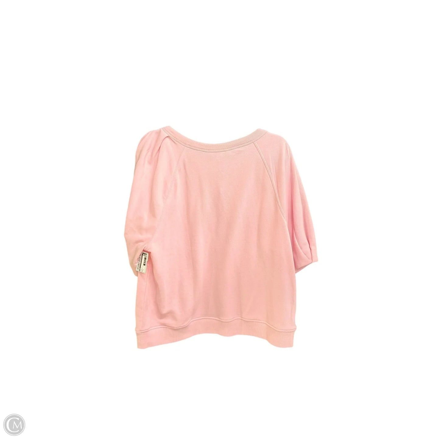 Top Short Sleeve By Loft In Pink, Size: L
