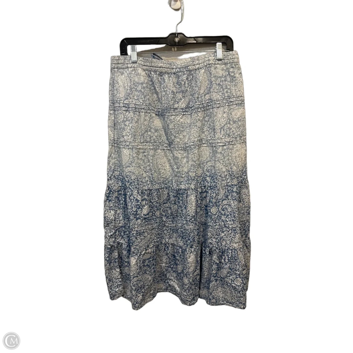 Skirt Midi By J. Jill In Blue & White, Size: 10