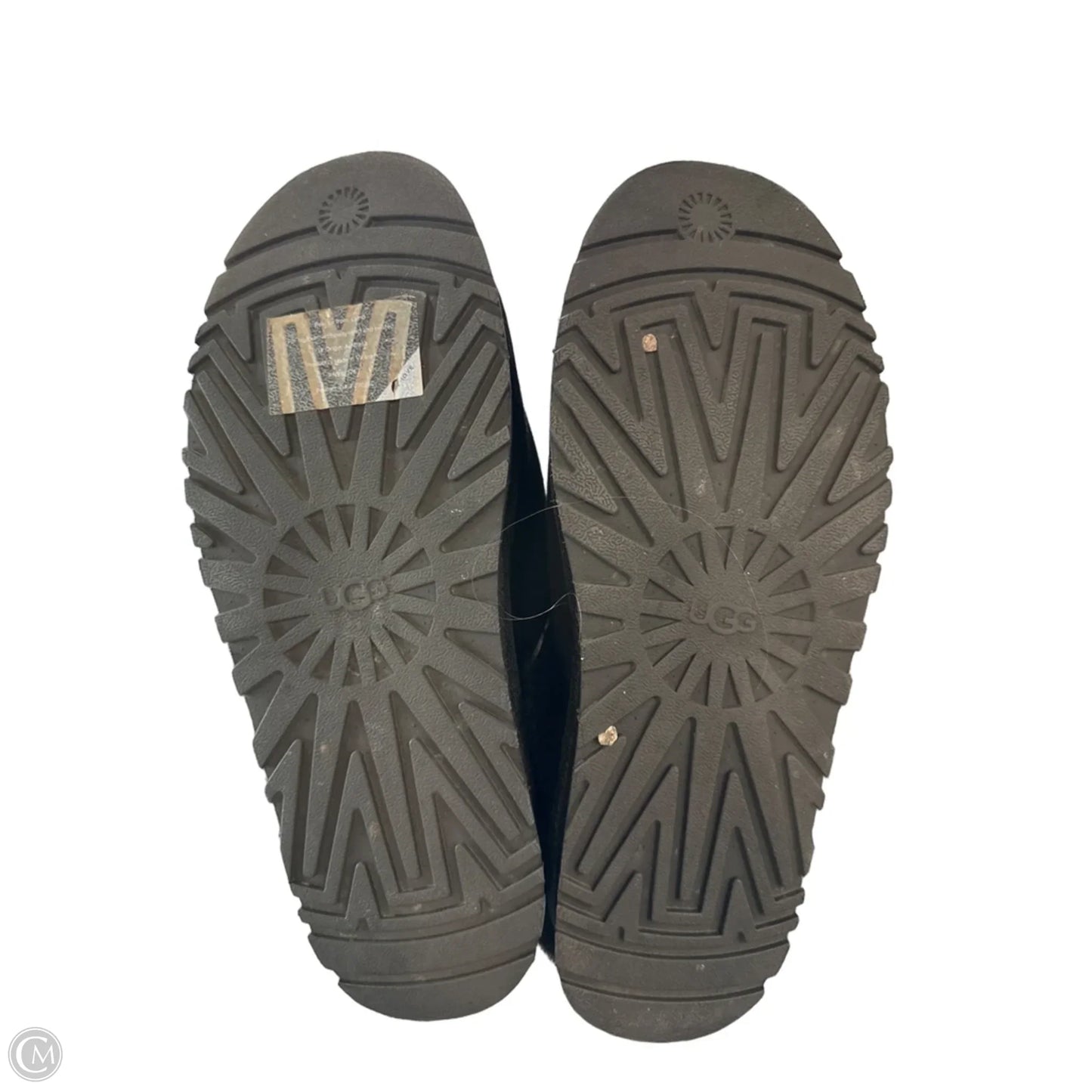 Slippers Designer By Ugg In Black, Size: 11