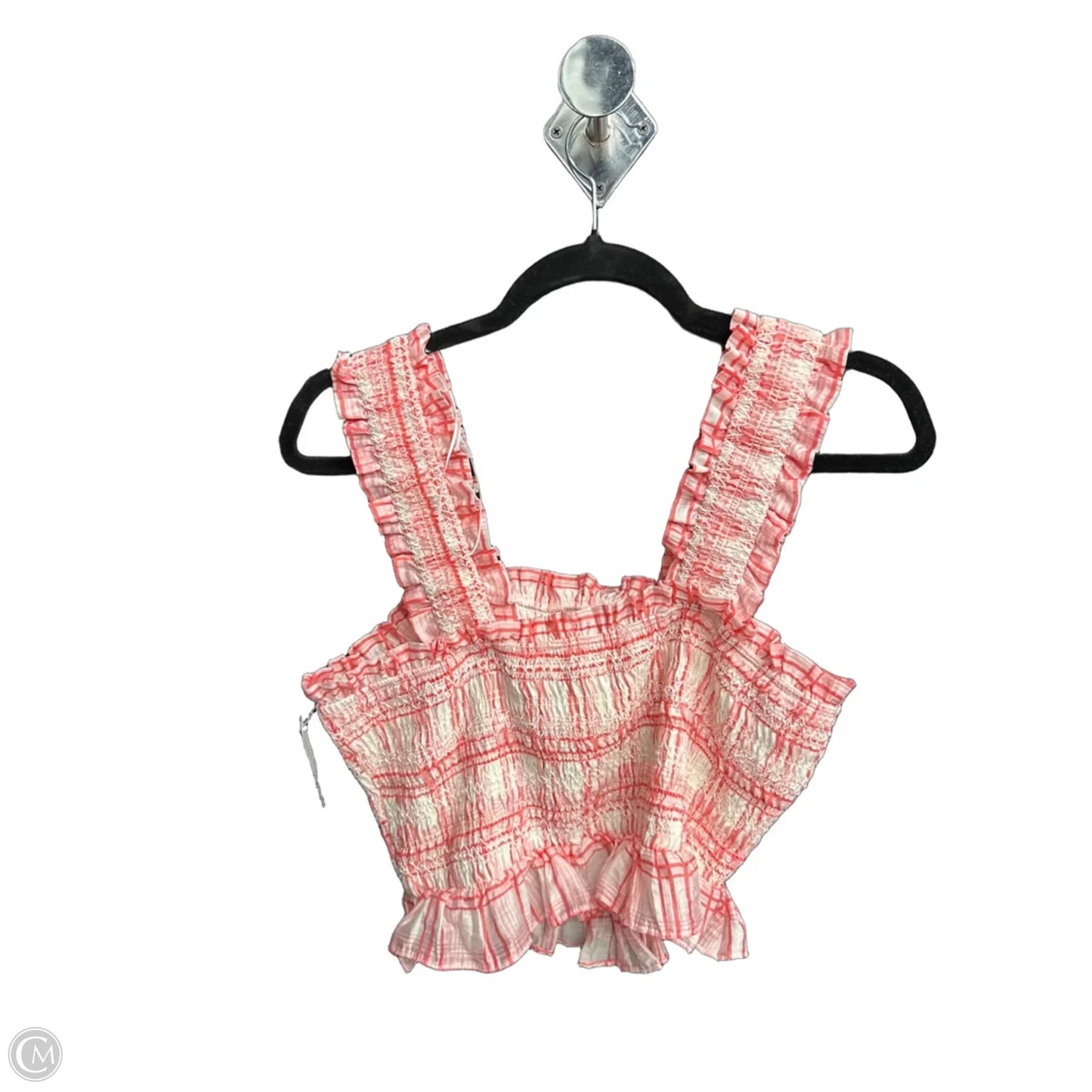 Top Sleeveless By Clothes Mentor In Pink & White, Size: S