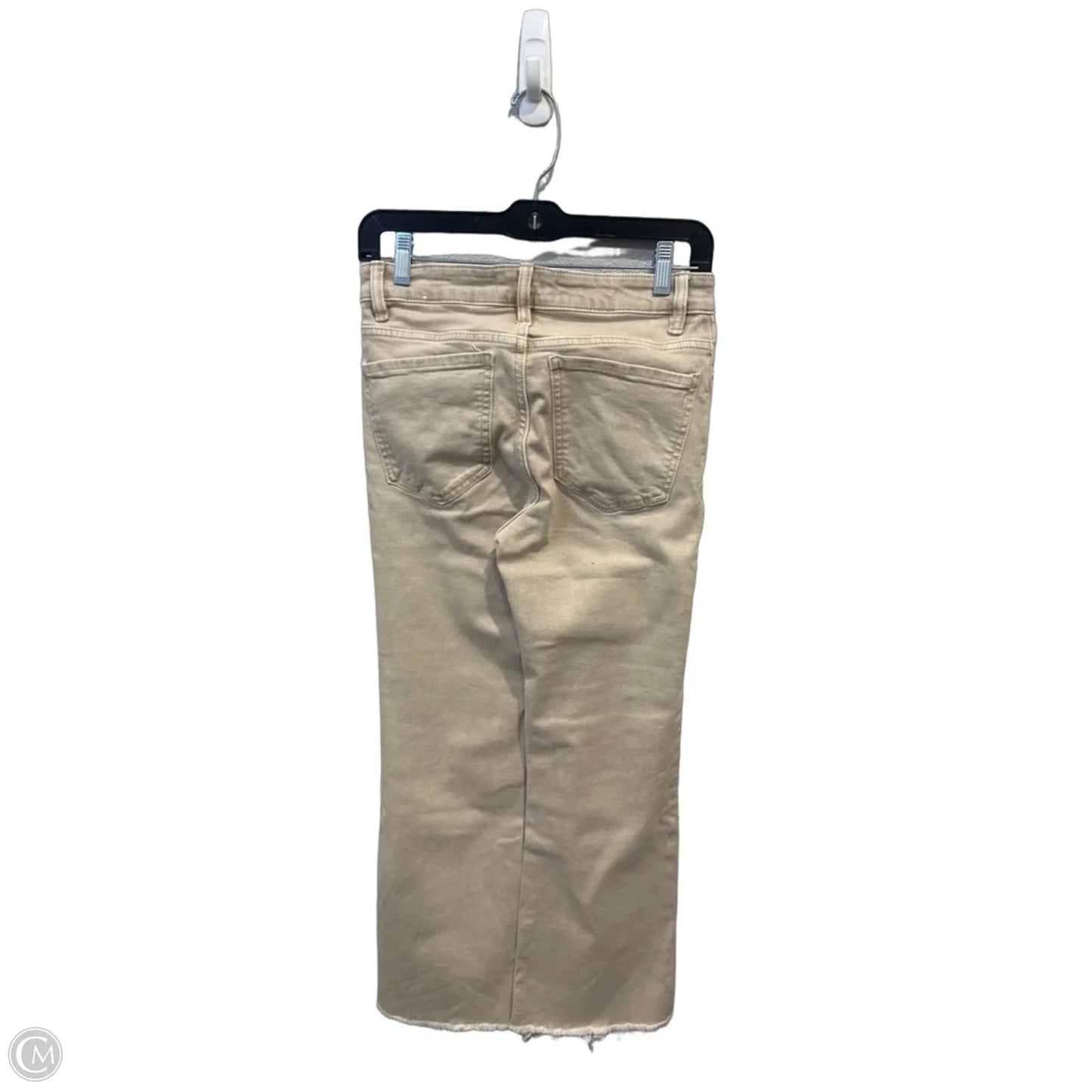 Jeans Flared By Mng In Cream Denim, Size: 4