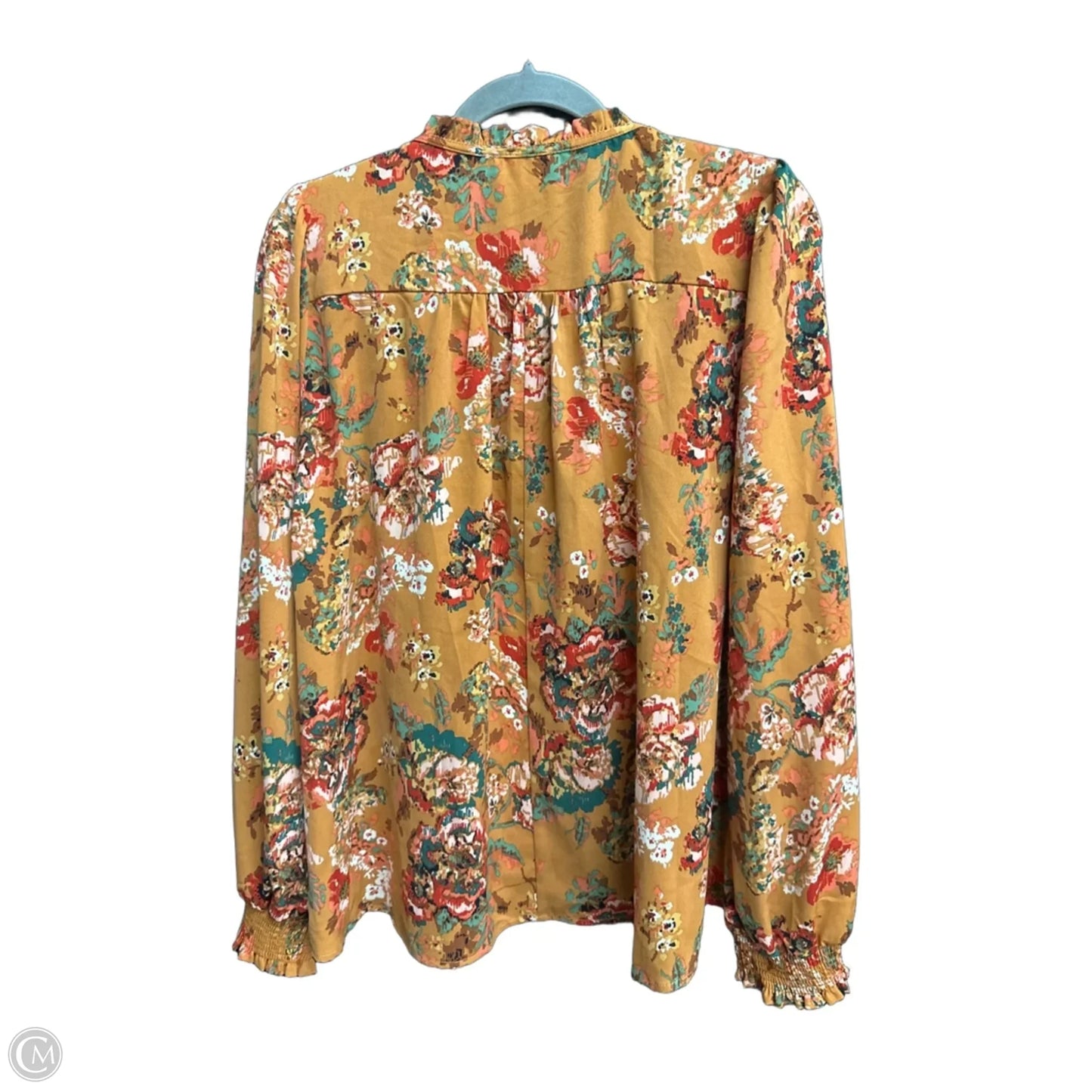 Top Long Sleeve By Umgee In Floral Print, Size: M