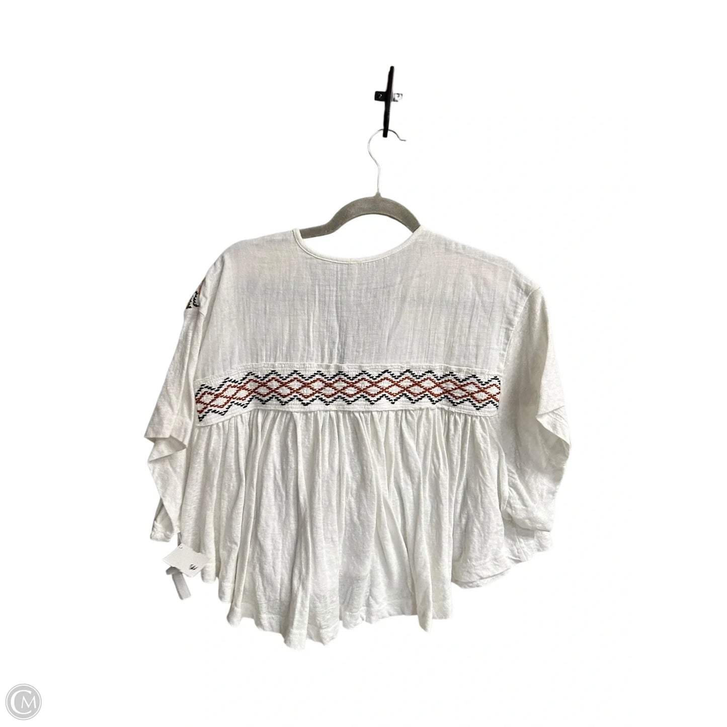 Top Short Sleeve By Free People In White, Size: S
