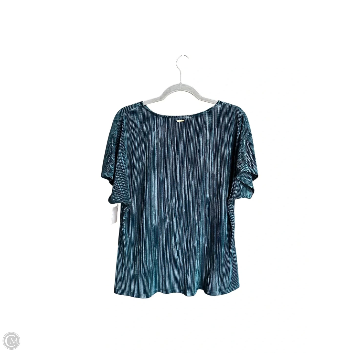 Top Short Sleeve By Anne Klein In Green, Size: M