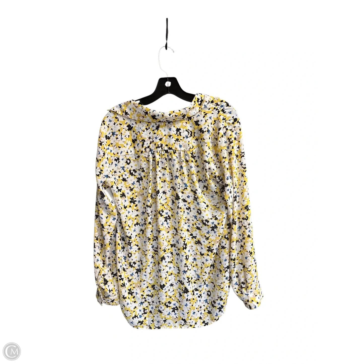 Top Long Sleeve By Ann Taylor In Yellow, Size: S