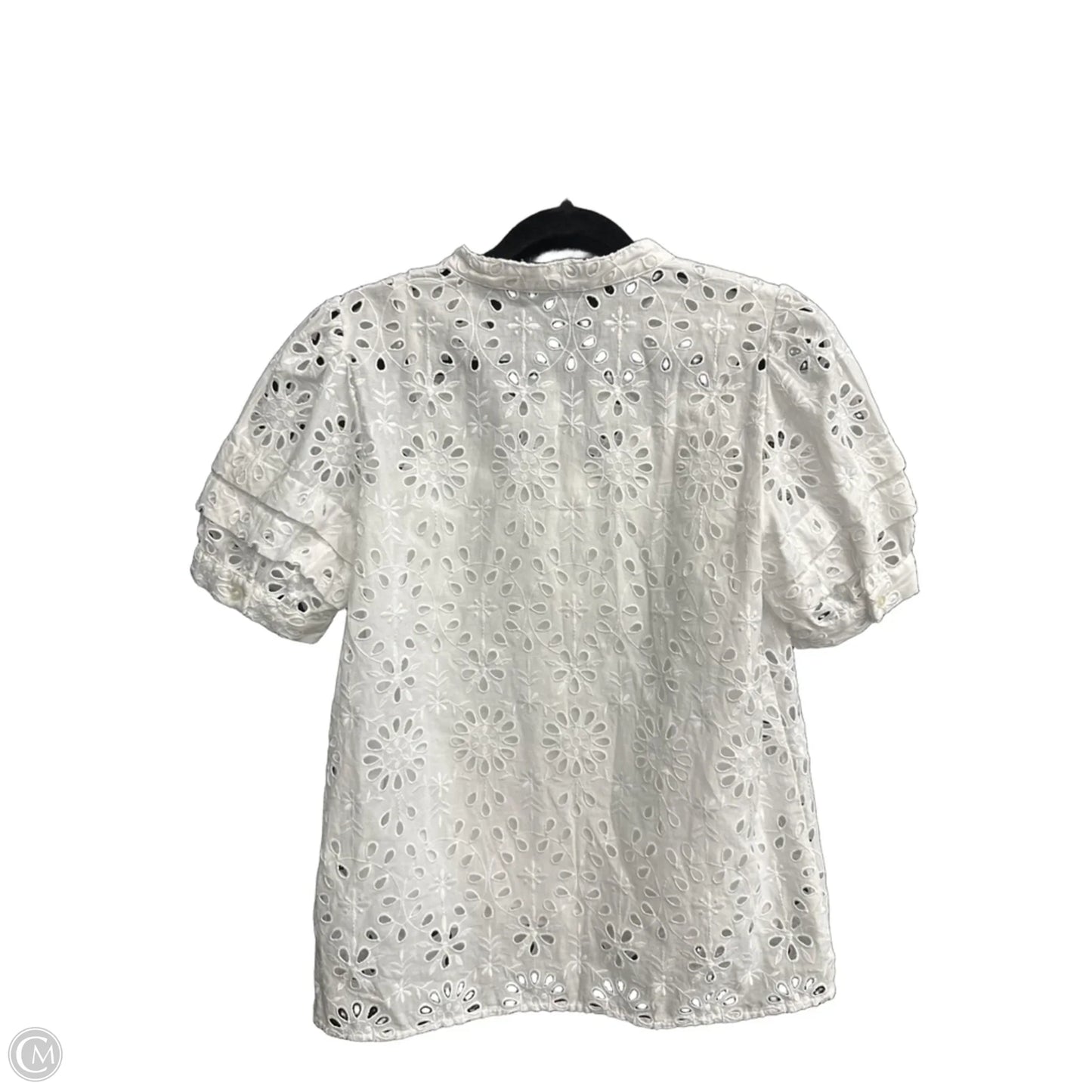 Blouse Short Sleeve By J. Crew In White, Size: Xs