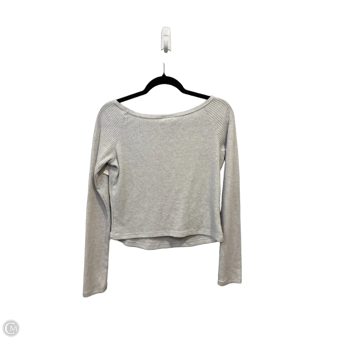 Top Long Sleeve By Just Polly In Grey, Size: Xl