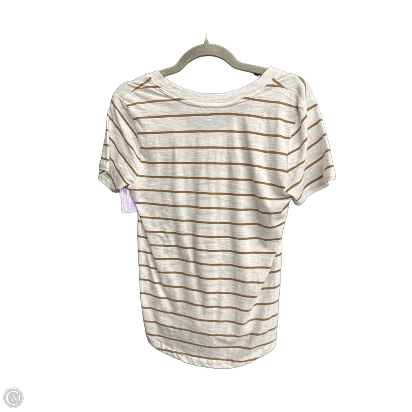 Top Short Sleeve By Loft In Striped Pattern, Size: Xsp