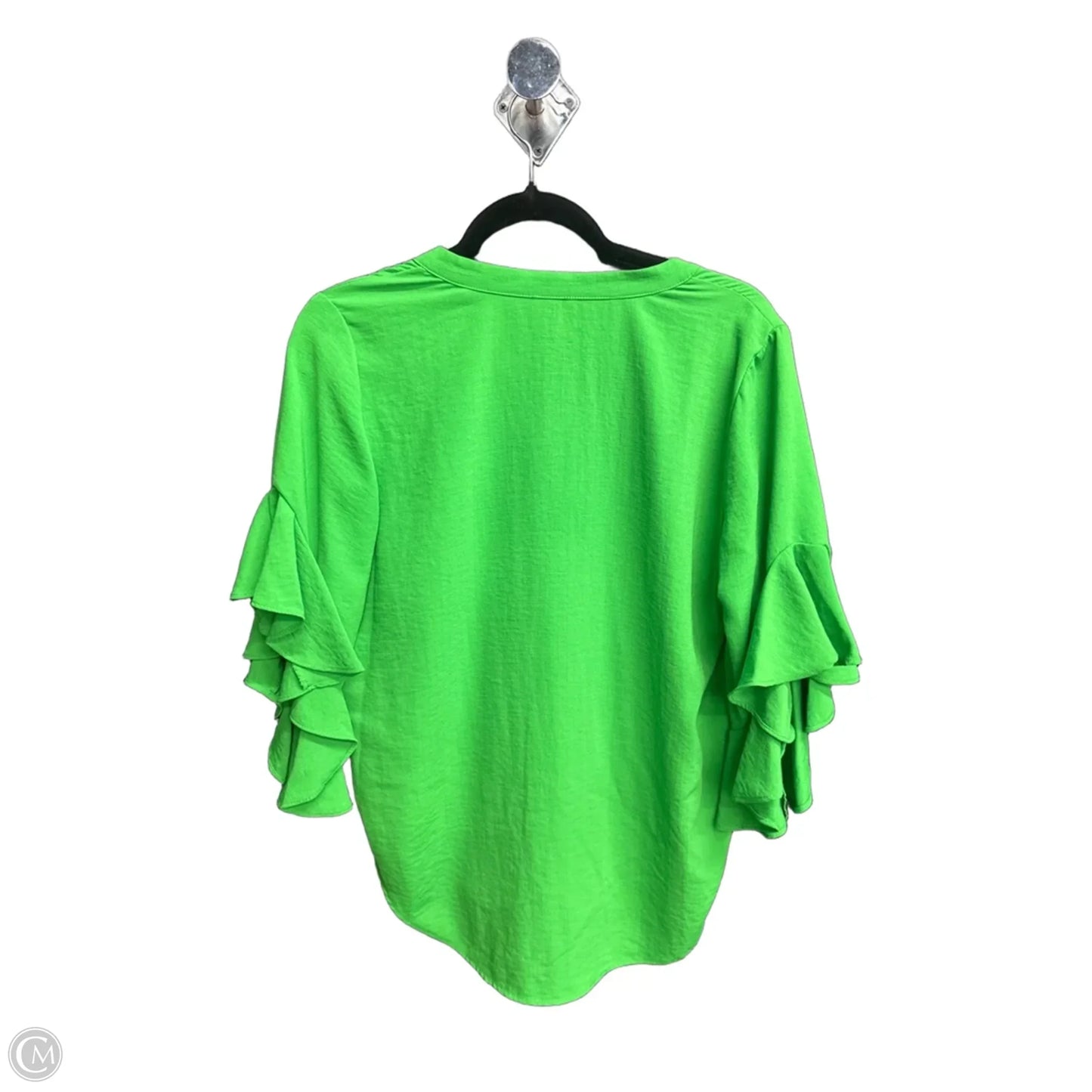 Top 3/4 Sleeve By Vince Camuto In Green, Size: S