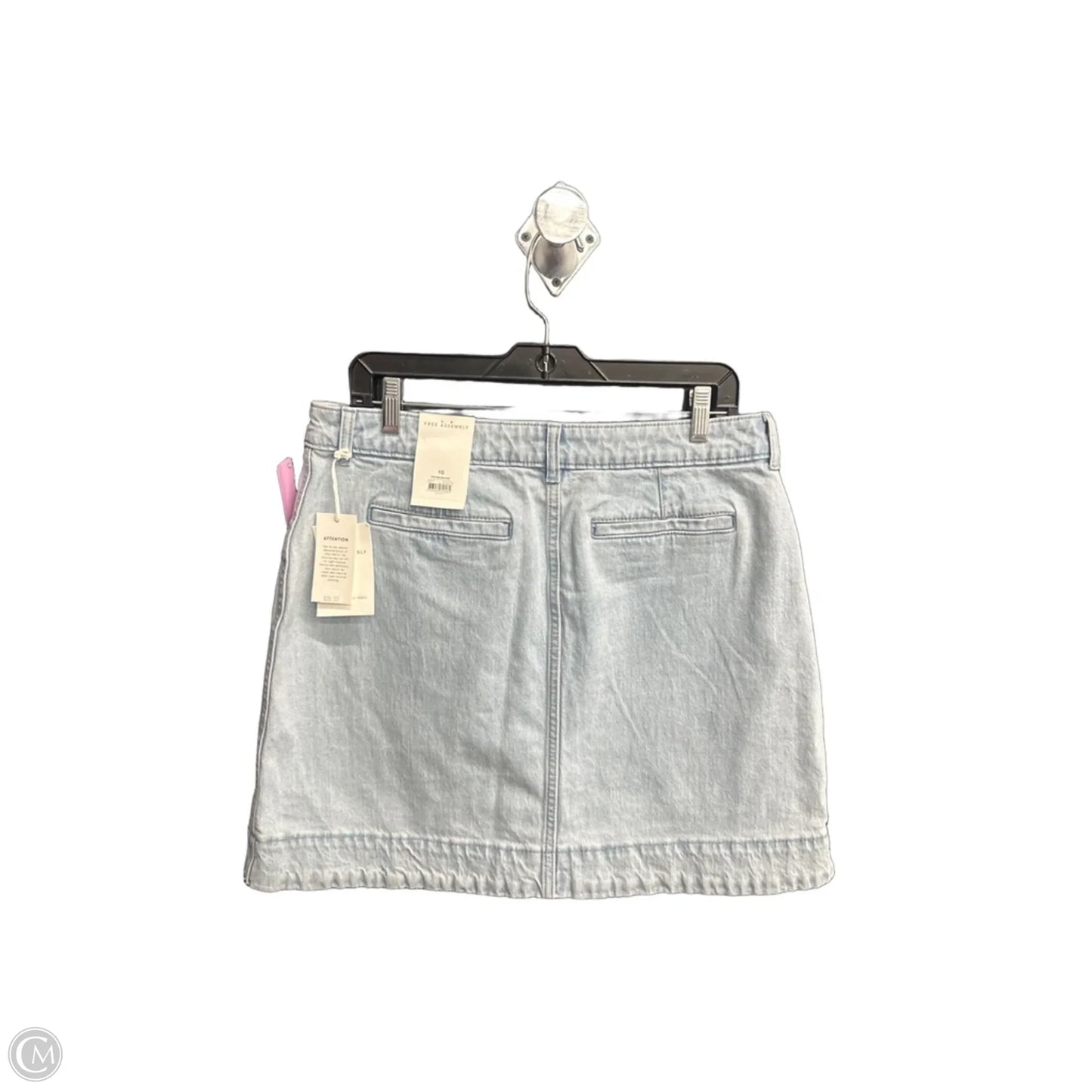 Skirt Midi By Free Assembly In Blue Denim, Size: 10