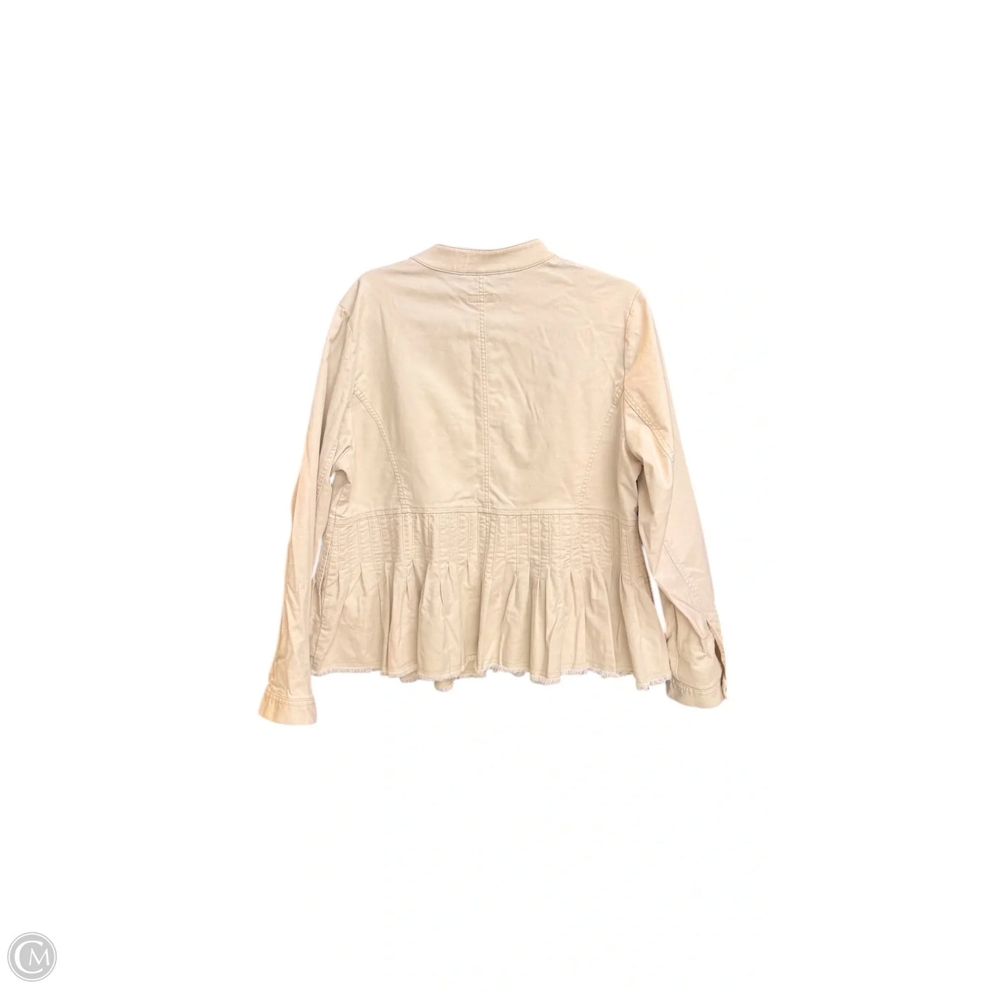 Jacket Denim By J. Jill In Beige, Size: M