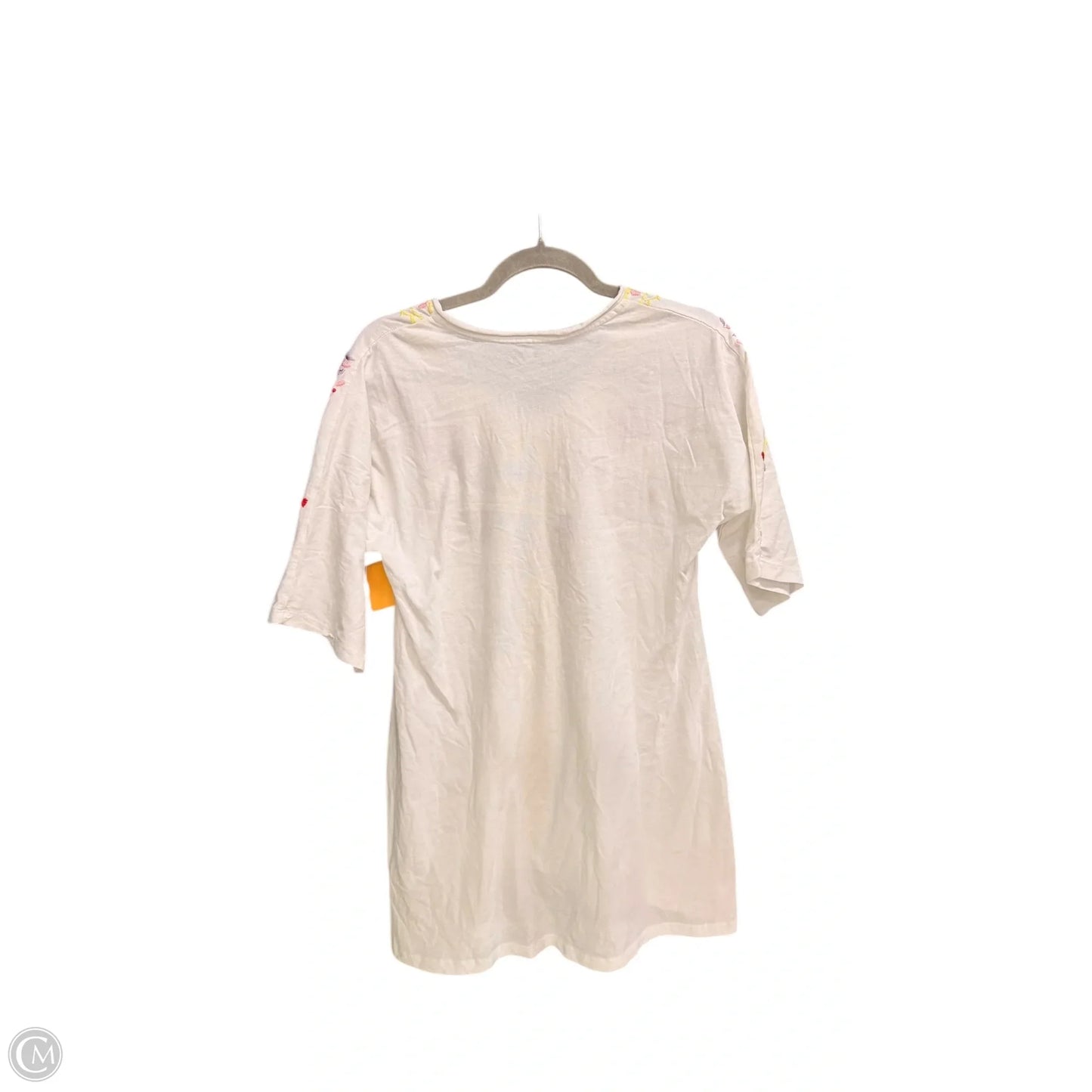 Top Short Sleeve By Clothes Mentor In White, Size: S