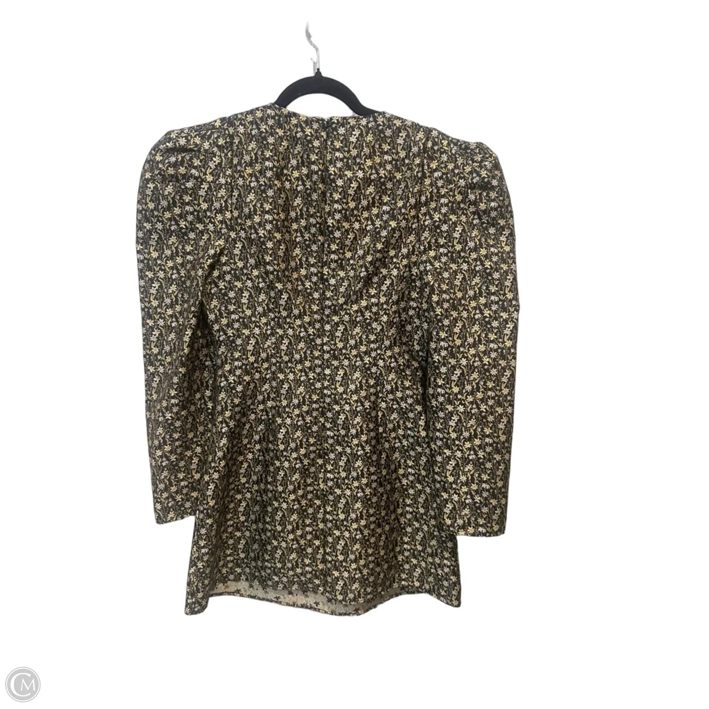 Dress Casual Short By Clothes Mentor In Black & Yellow, Size: S