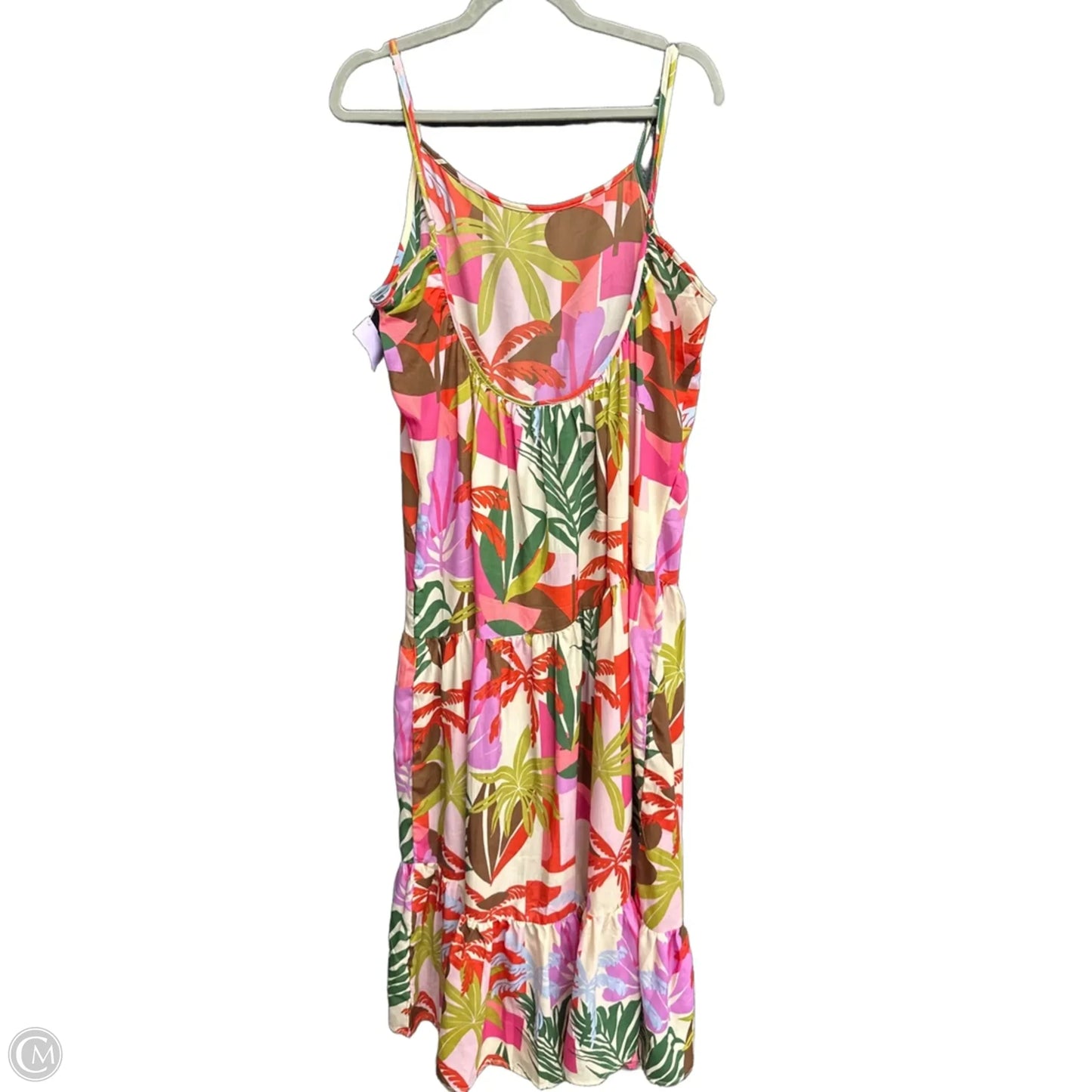 Dress Casual Maxi By Clothes Mentor In Tropical Print, Size: Xl