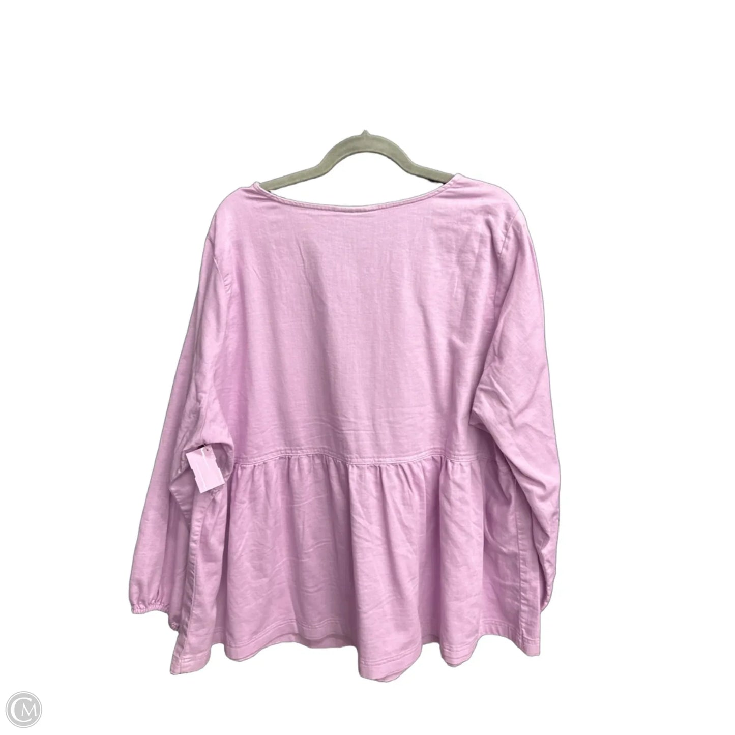 Top Long Sleeve By Lane Bryant In Purple, Size: 3x