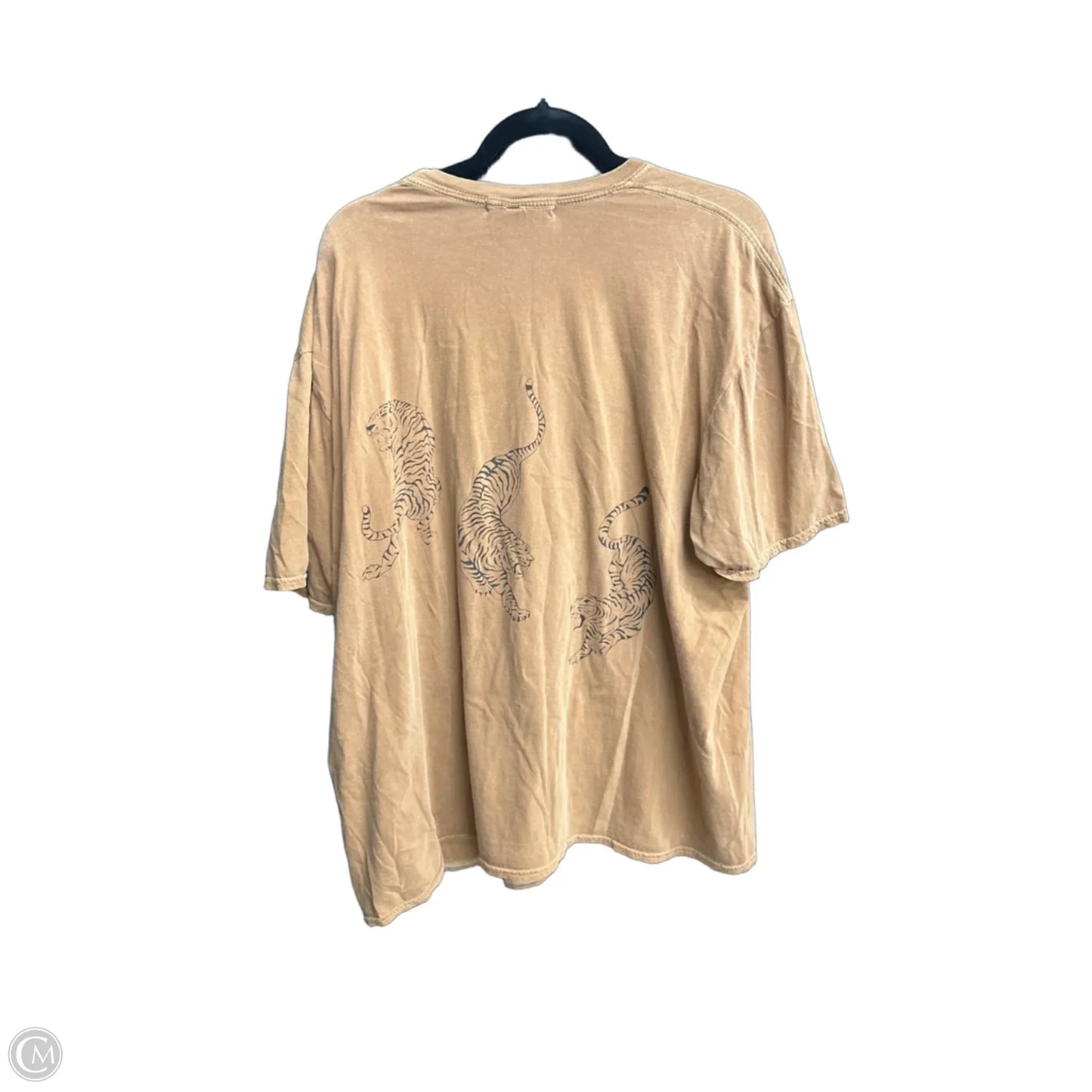 Top Short Sleeve By Urban Outfitters In Brown, Size: Xl