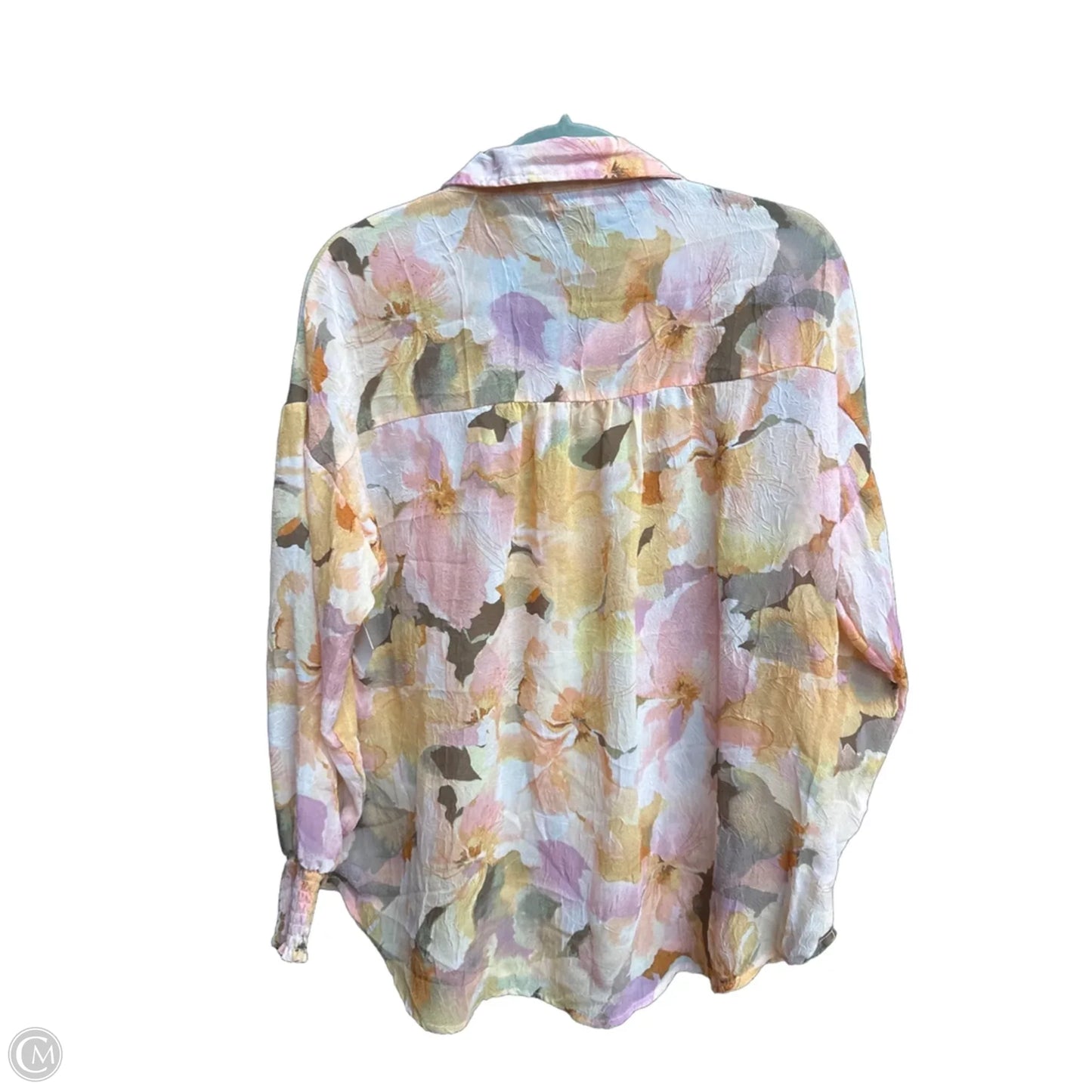Top Long Sleeve By Daytrip In Floral Print, Size: S